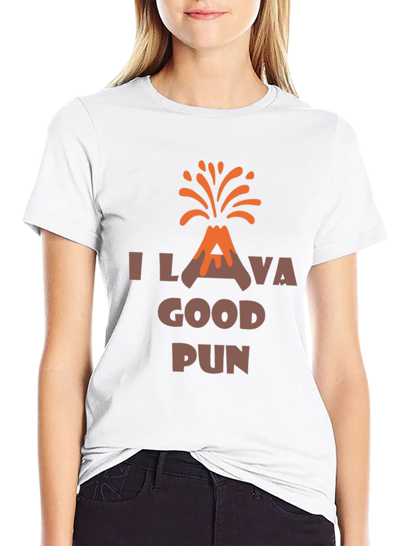 I Lava Good Pun Funny Graphic Tee