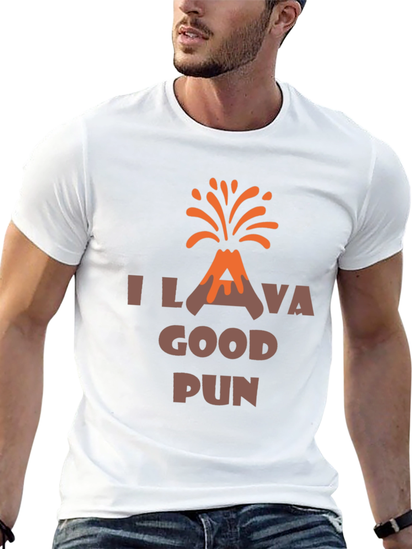 I Lava Good Pun Funny Graphic Tee