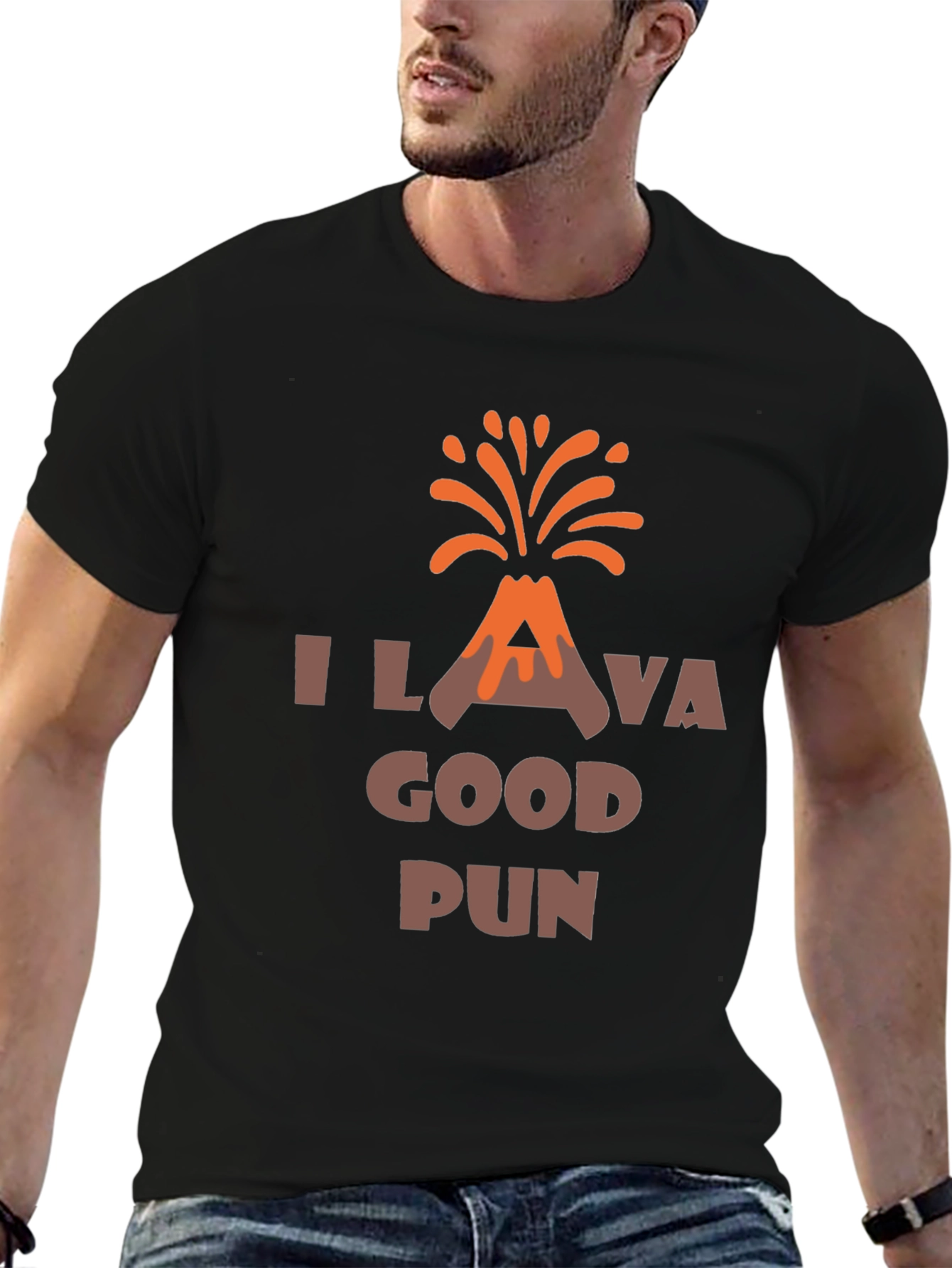 I Lava Good Pun Funny Graphic Tee