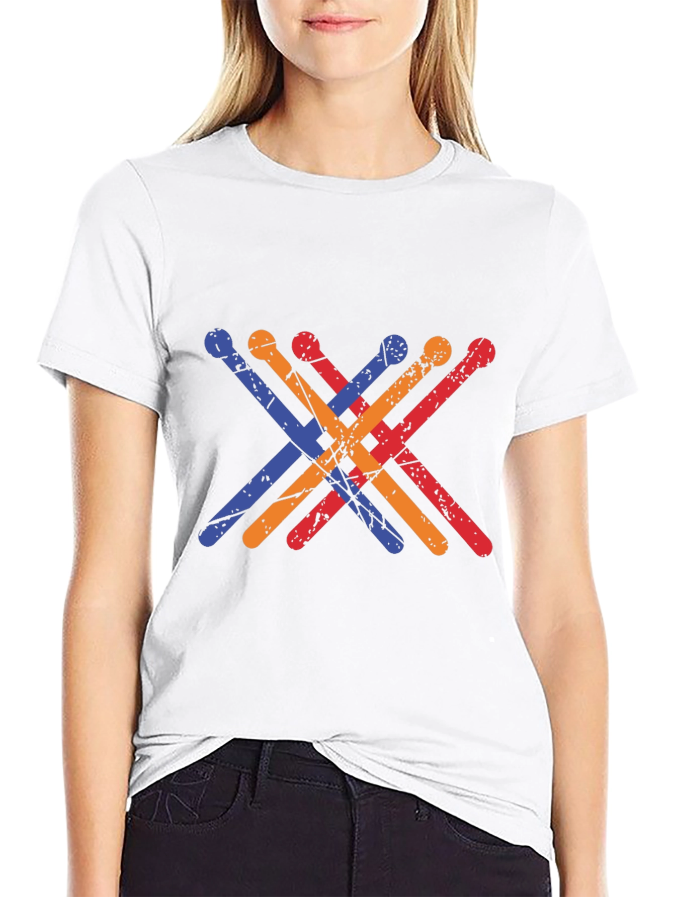 Drum Sticks Graphic Tee - Musician T-Shirt