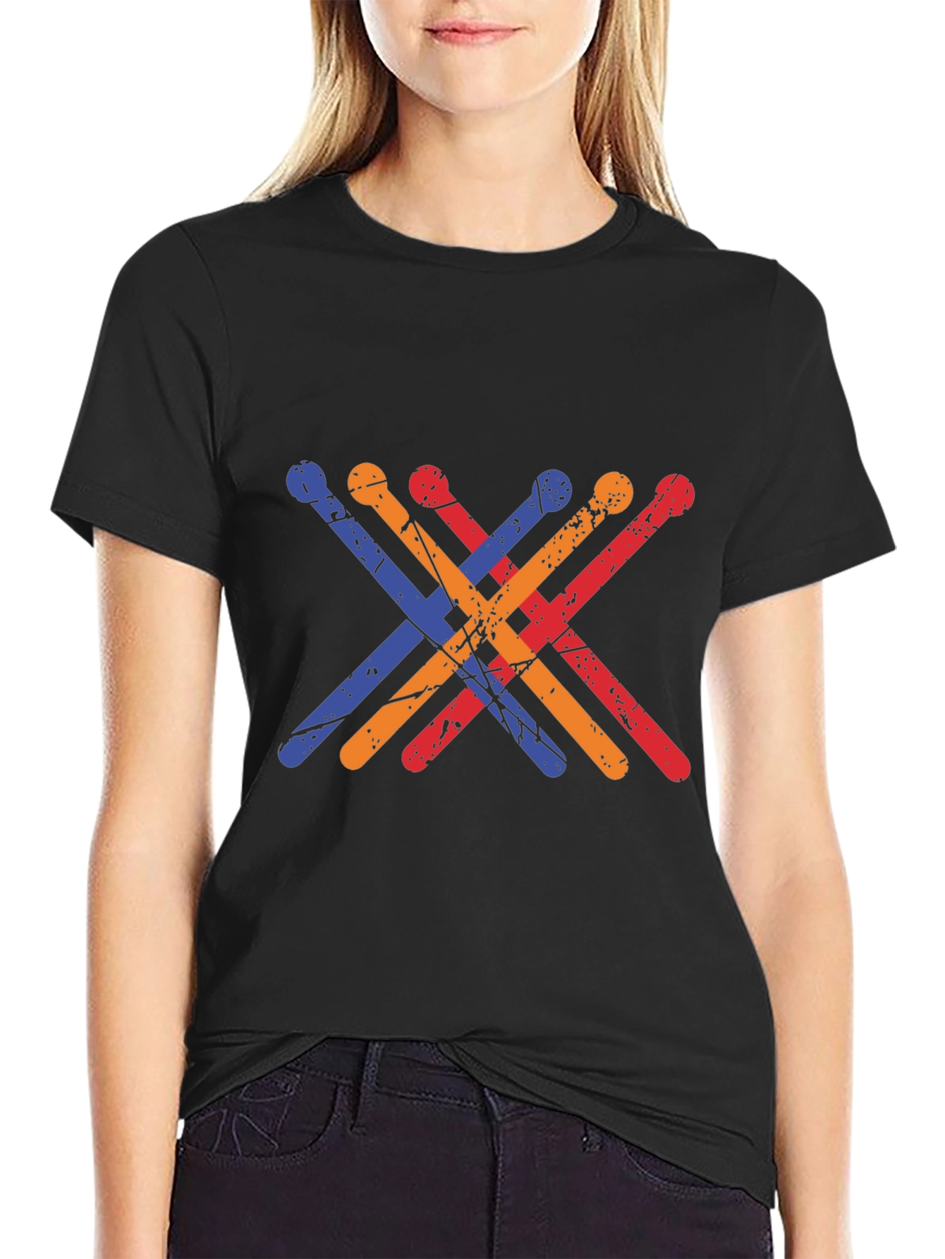 Drum Sticks Graphic Tee - Musician T-Shirt