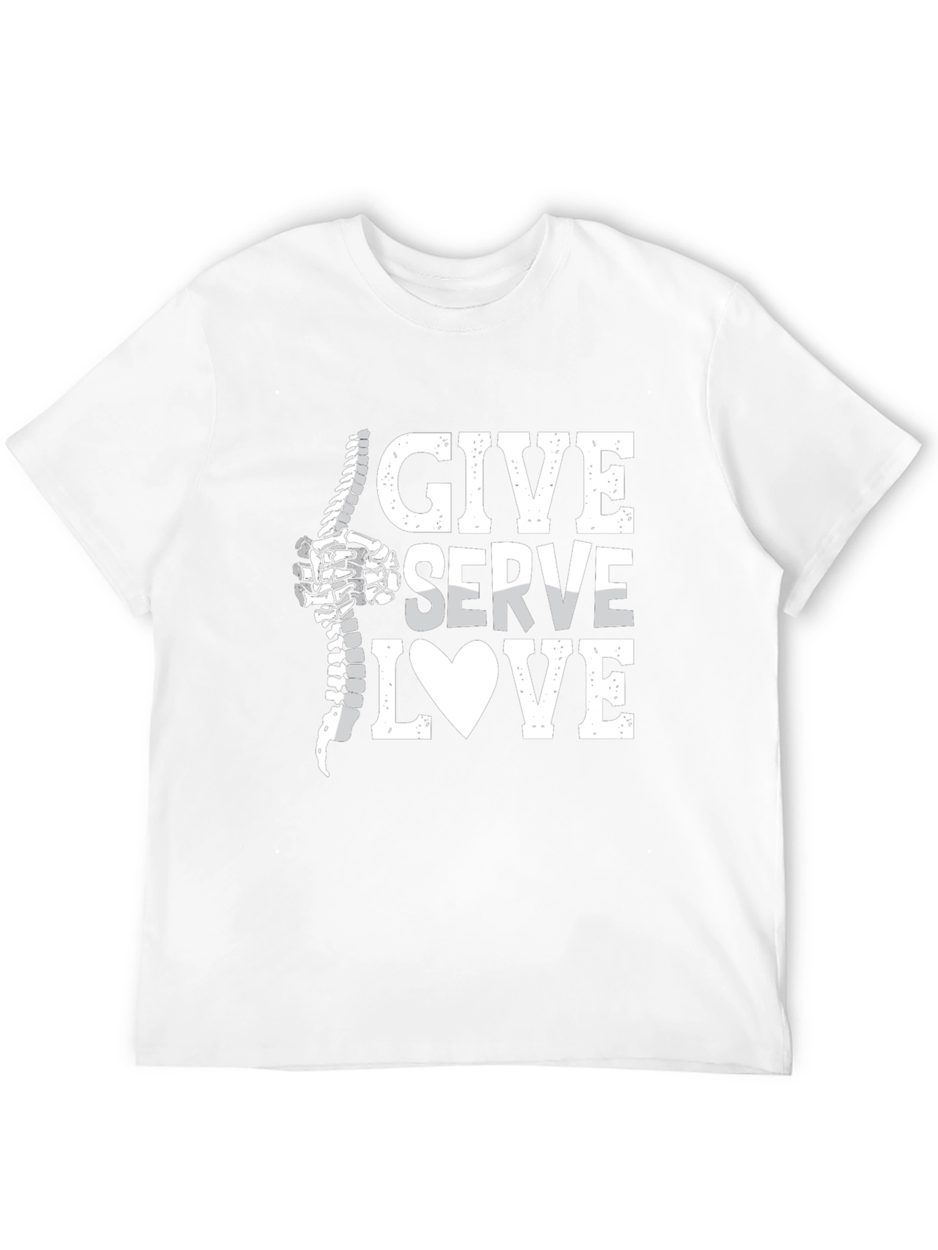 Chiropractor Give Serve Love T-Shirt - Spine Adjustment