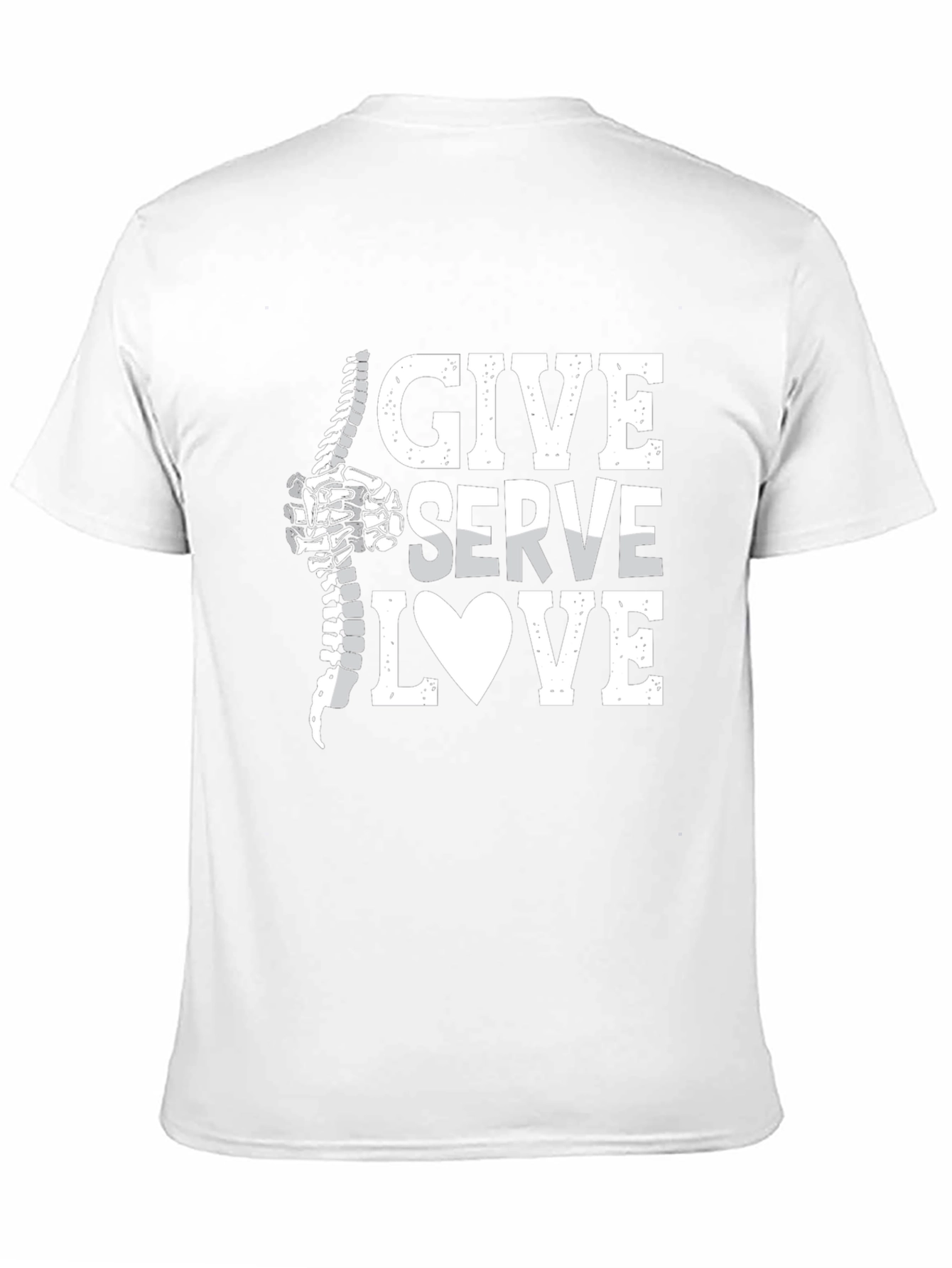 Chiropractor Give Serve Love T-Shirt - Spine Adjustment