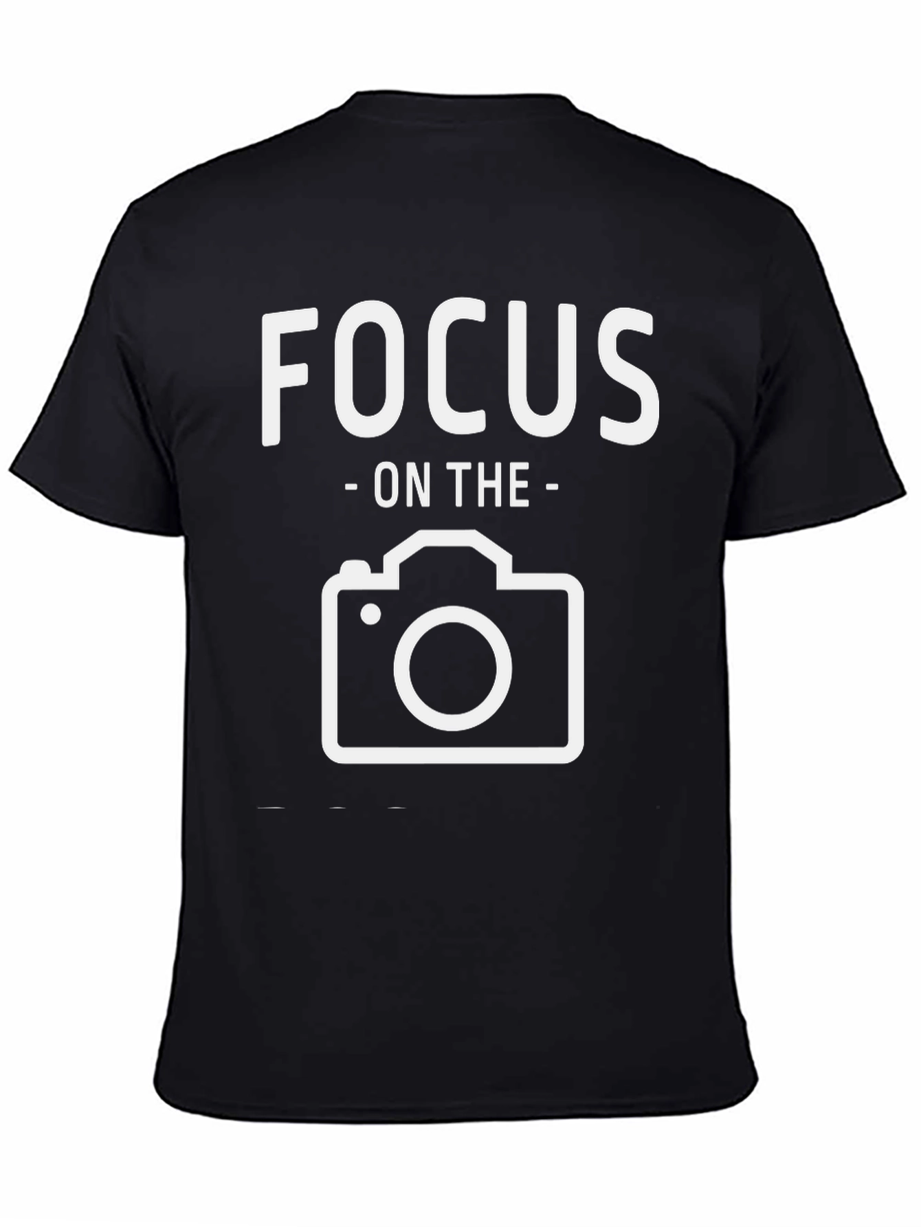Focus On The Camera Graphic Tee - Black Cotton