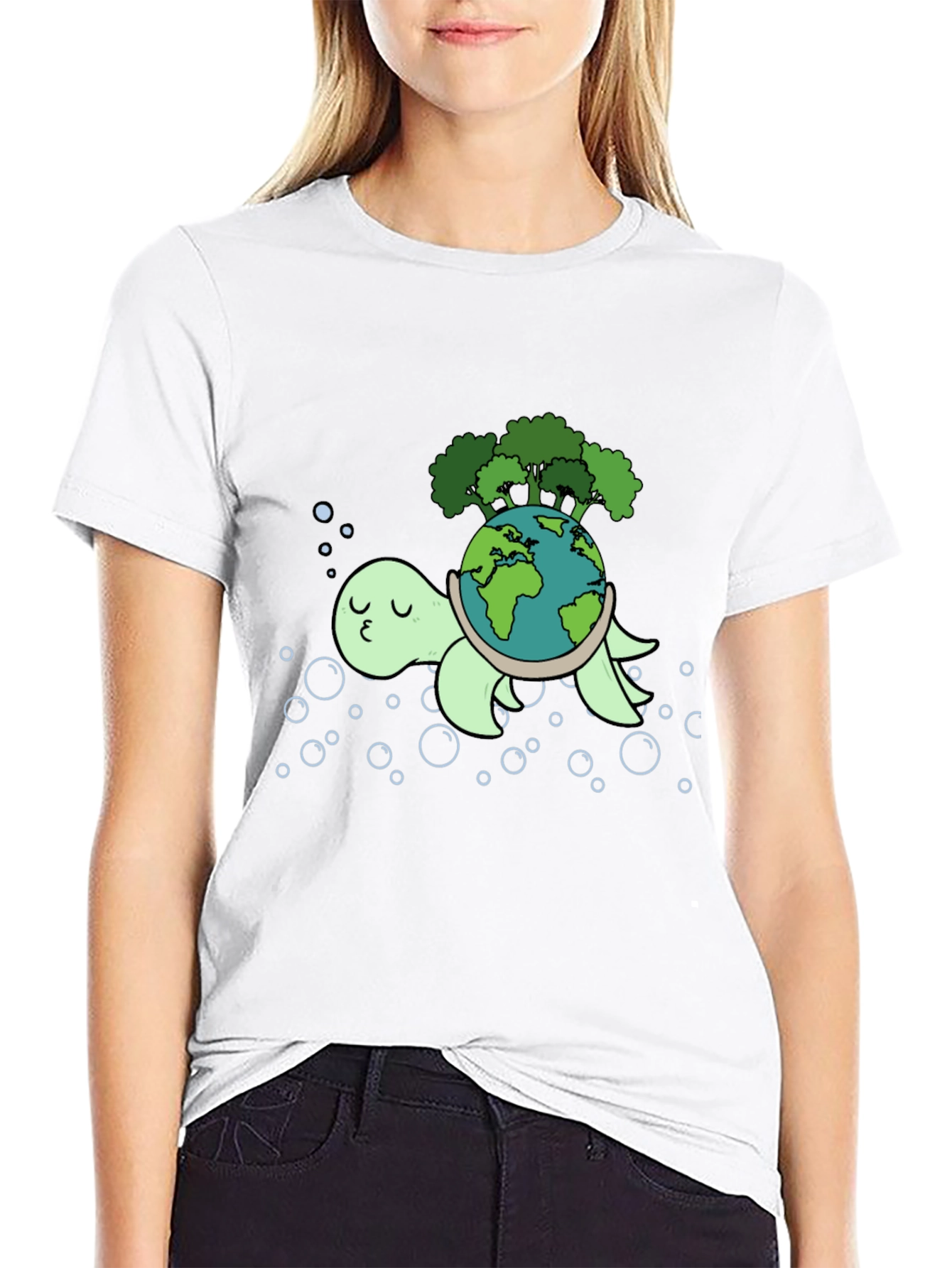 Eco Turtle Graphic Tee - Save the Planet!