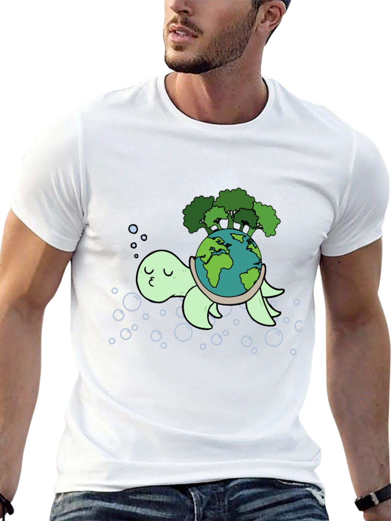 Eco Turtle Graphic Tee - Save the Planet!