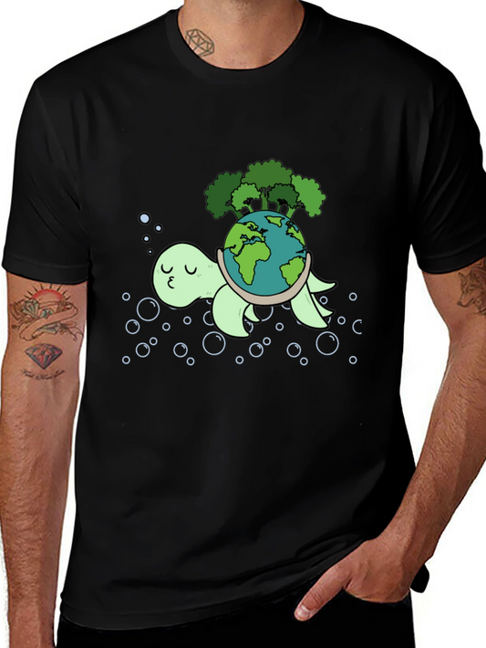 Eco Turtle Graphic Tee - Save the Planet!