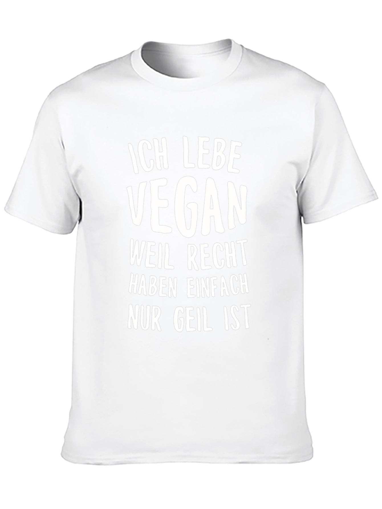 Vegan Lifestyle Black T-Shirt: Ich Lebe Vegan