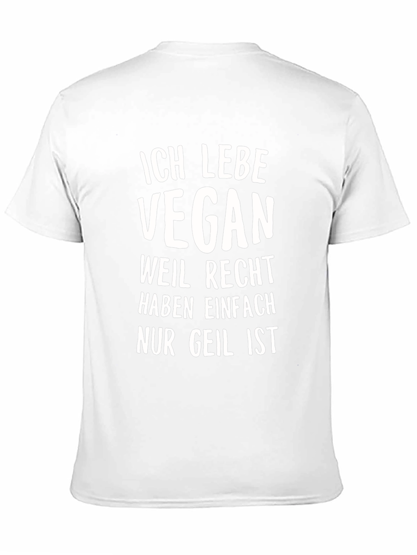 Vegan Lifestyle Black T-Shirt: Ich Lebe Vegan