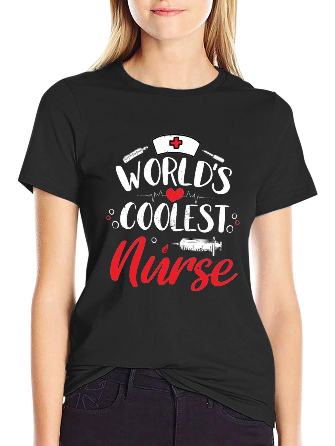Worlds Coolest Nurse T-Shirt - Black