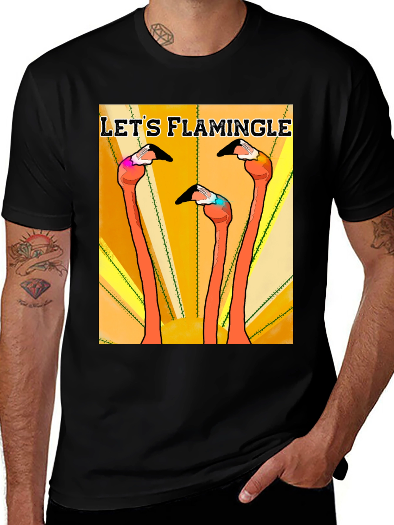 Lets Flamingle T-Shirt - Flamingo Fun