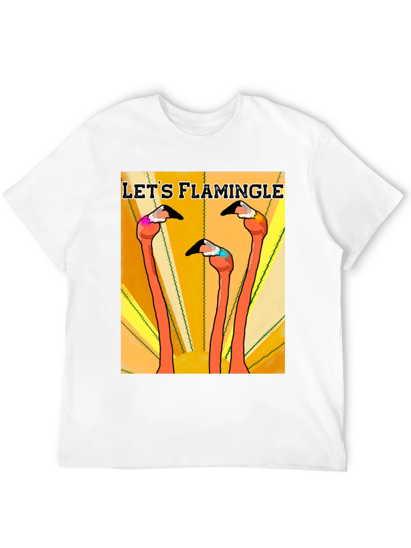 Lets Flamingle T-Shirt - Flamingo Fun