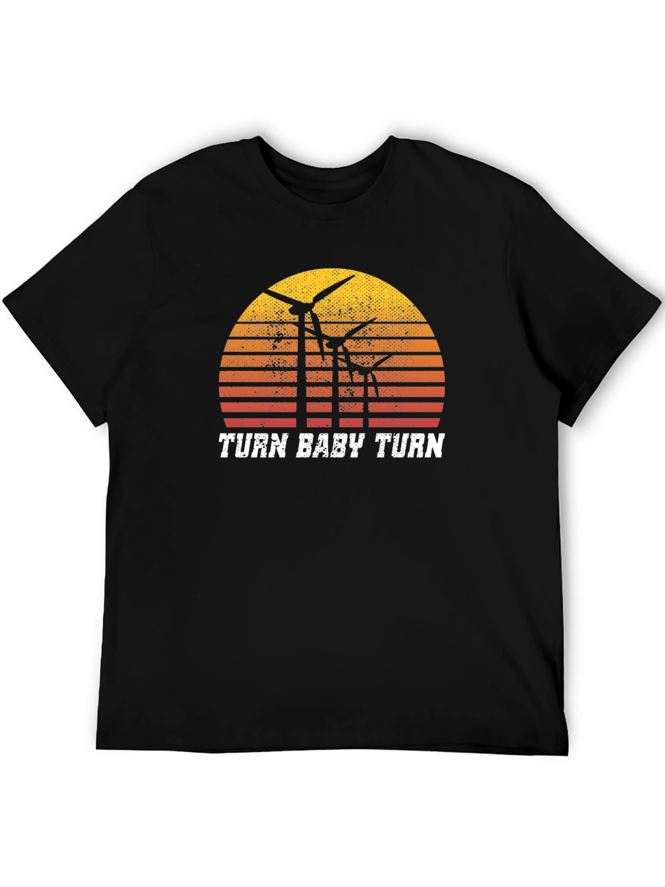 Turn Baby Turn Graphic Tee - Black