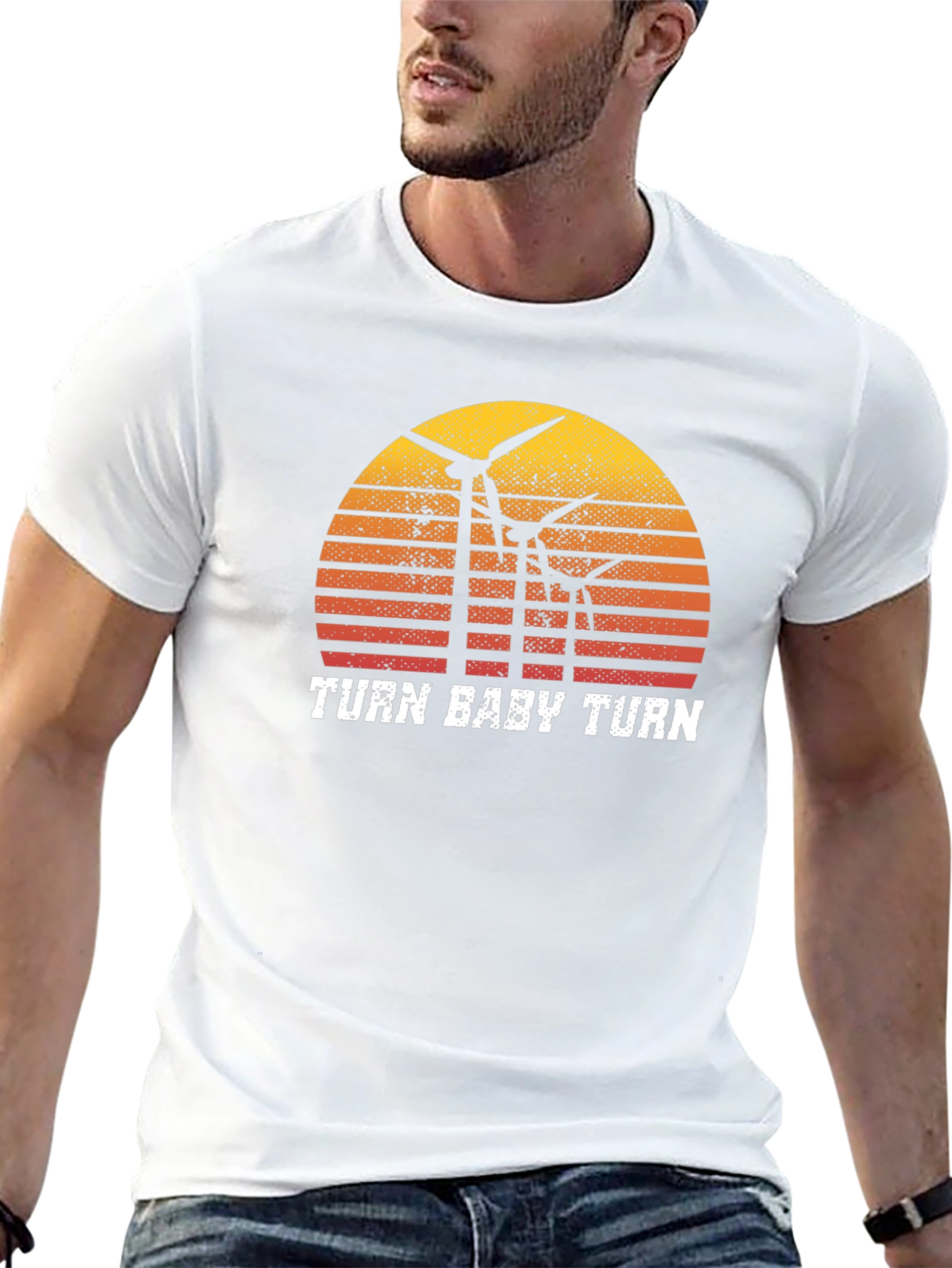 Turn Baby Turn Graphic Tee - Black