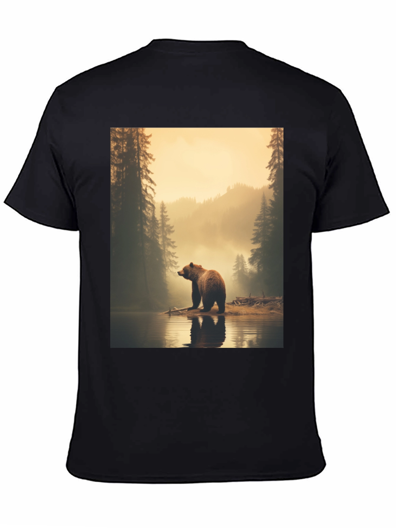Bear Lake Graphic Tee - Wildlife Nature Shirt