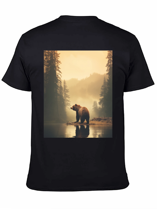 Bear Lake Graphic Tee - Wildlife Nature Shirt