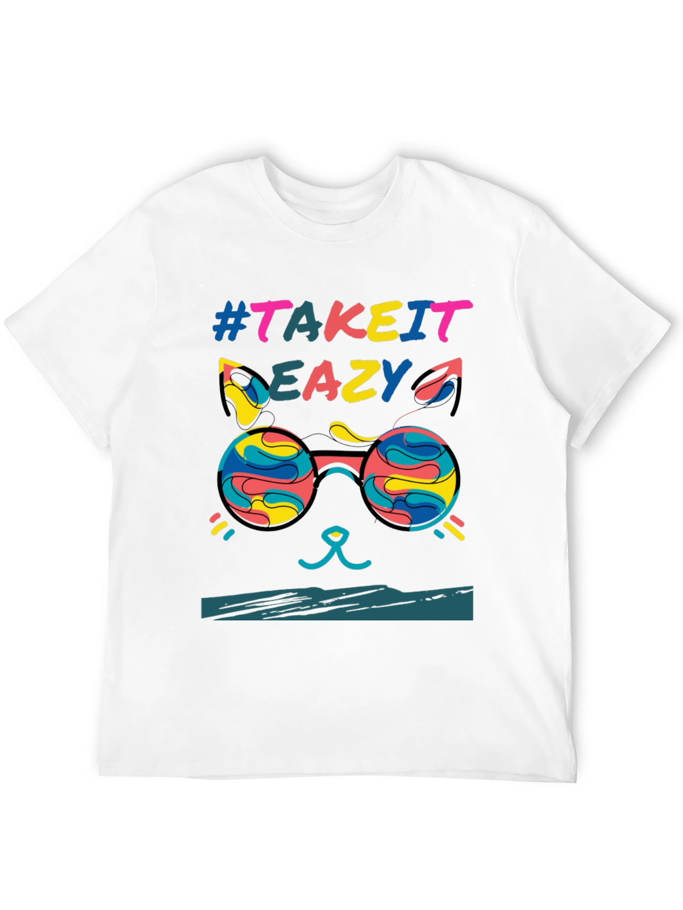 Take it Eazy Cat T-Shirt - Relaxed Fit