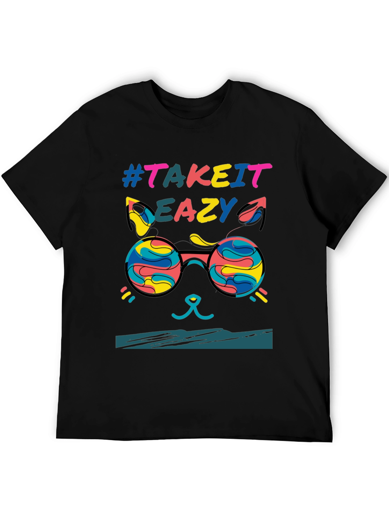 Take it Eazy Cat T-Shirt - Relaxed Fit