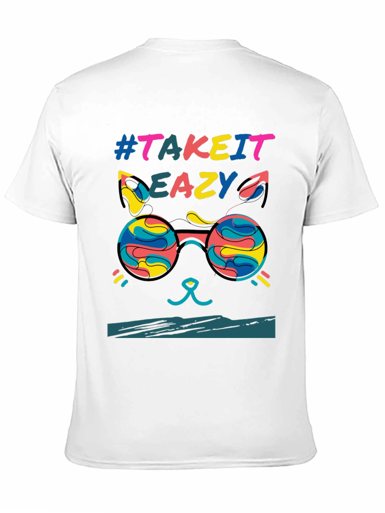 Take it Eazy Cat T-Shirt - Relaxed Fit