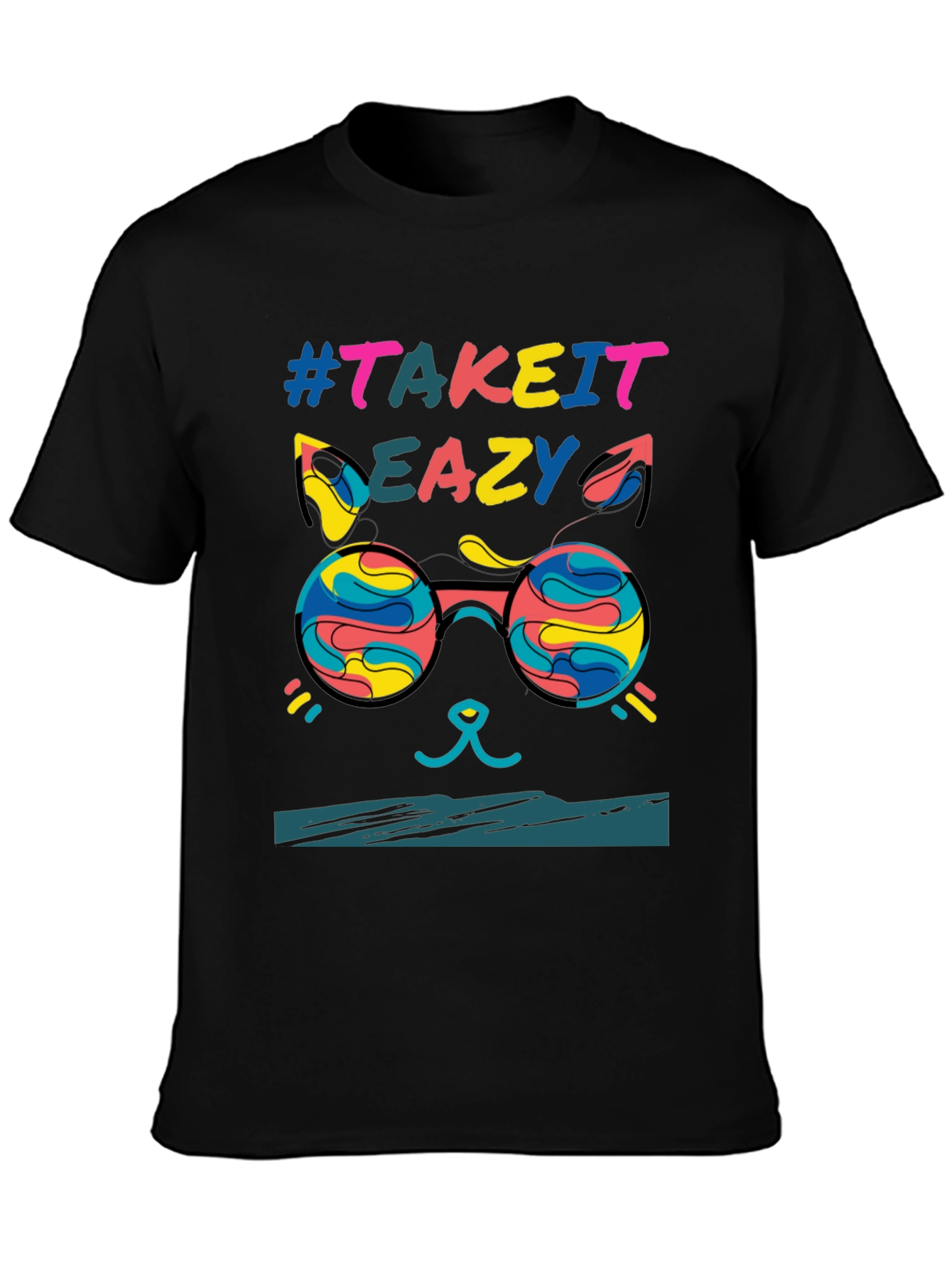 Take it Eazy Cat T-Shirt - Relaxed Fit