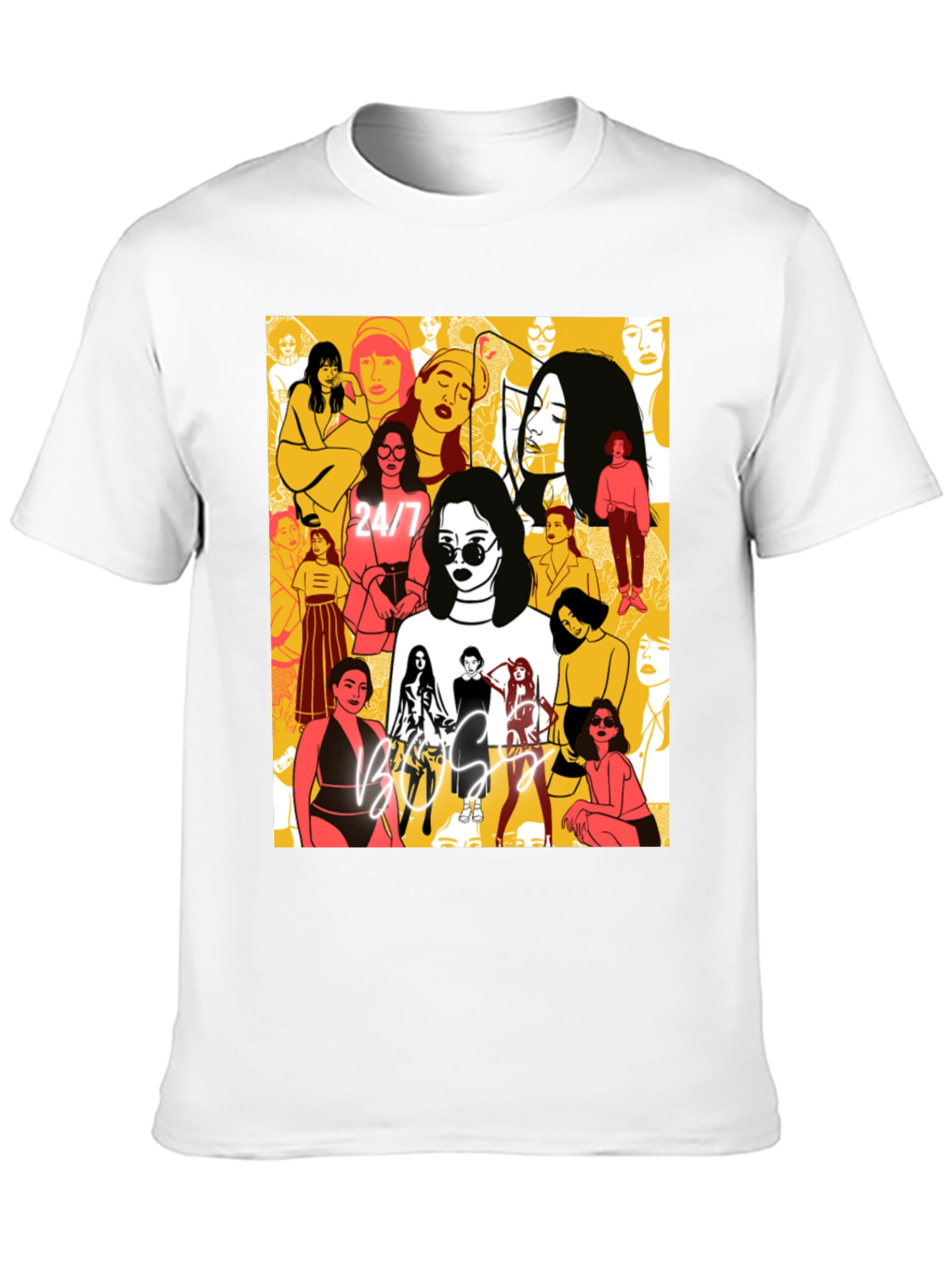 Boss Lady Graphic Tee - Black Cotton T-Shirt