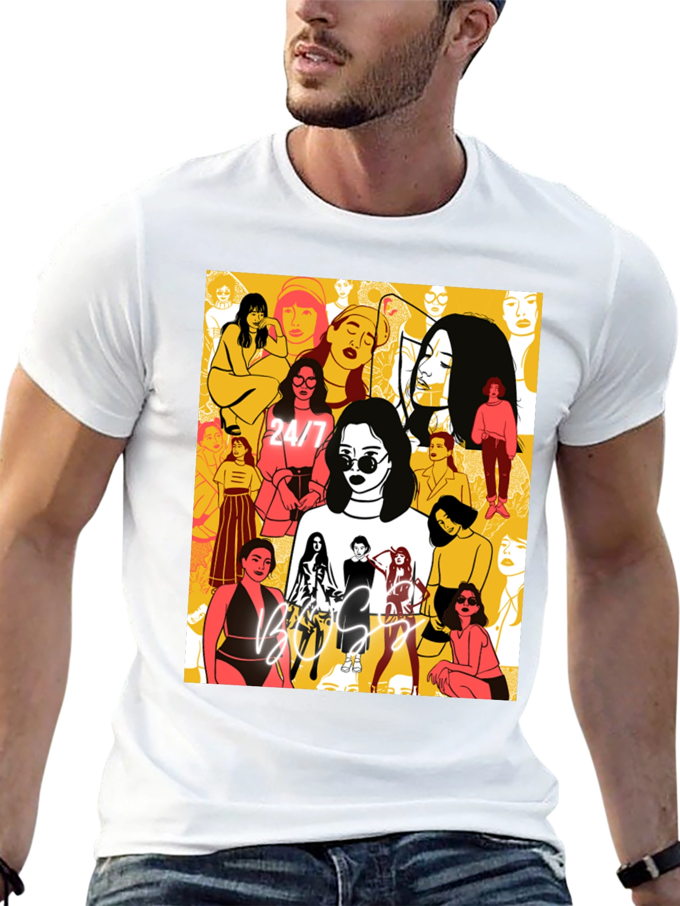 Boss Lady Graphic Tee - Black Cotton T-Shirt