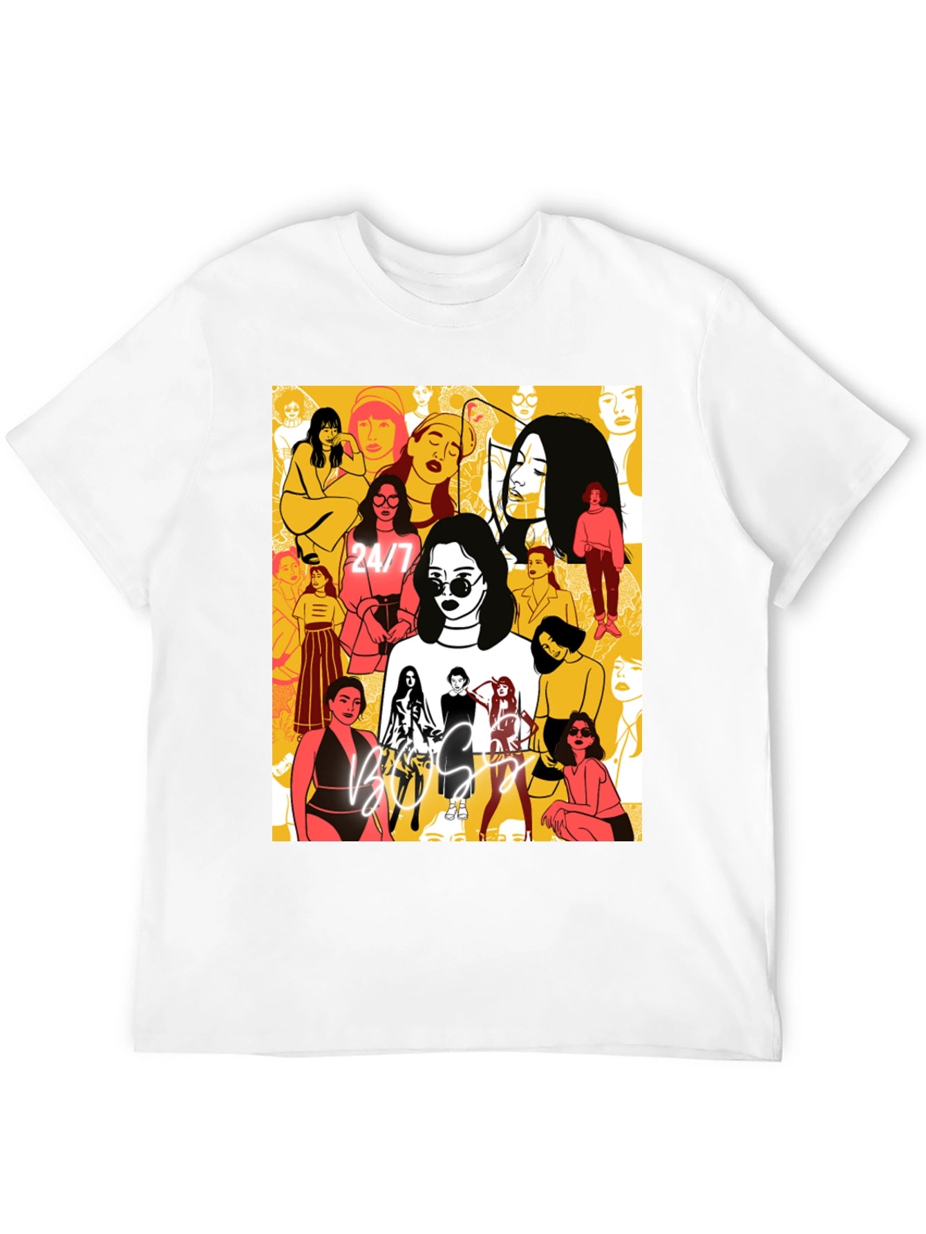 Boss Lady Graphic Tee - Black Cotton T-Shirt