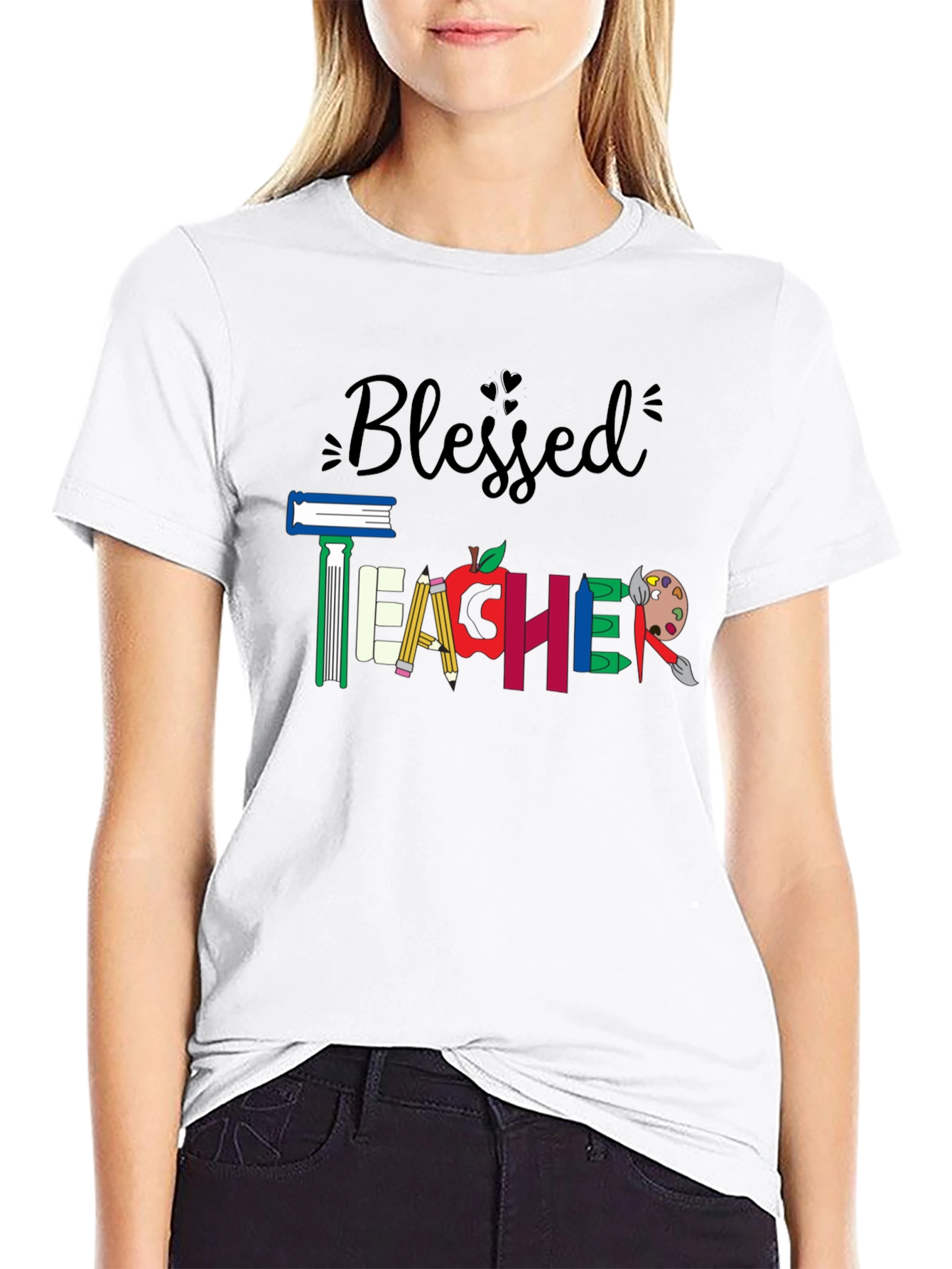 Blessed Teacher Graphic Tee - Back to School