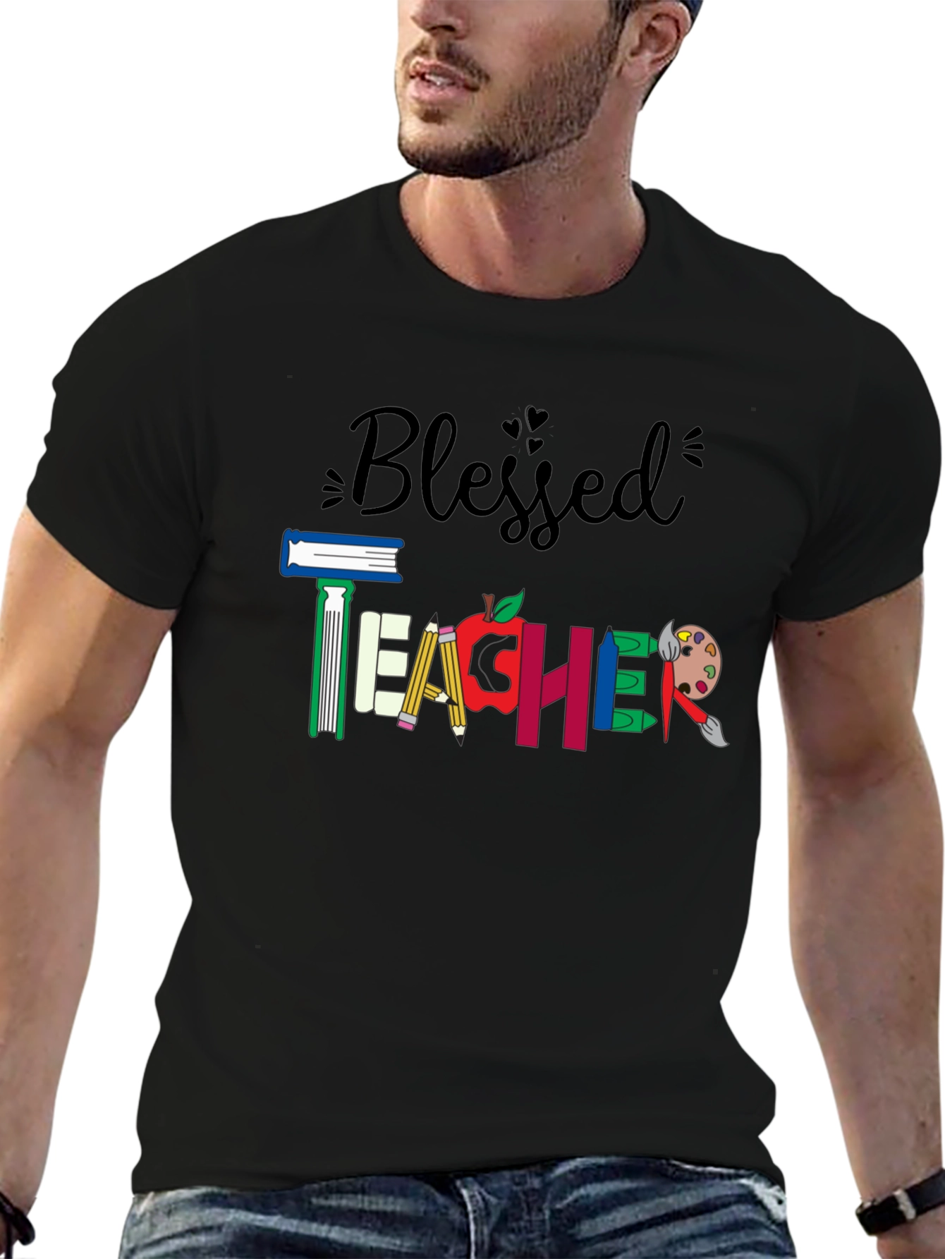 Blessed Teacher Graphic Tee - Back to School