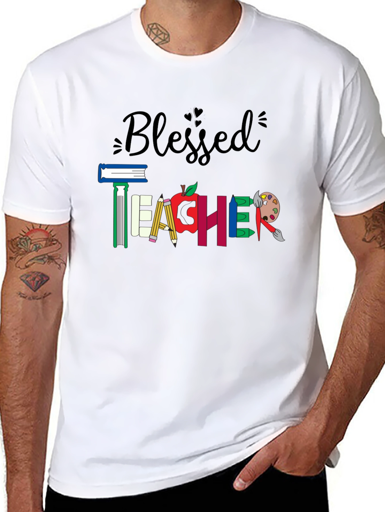 Blessed Teacher Graphic Tee - Back to School