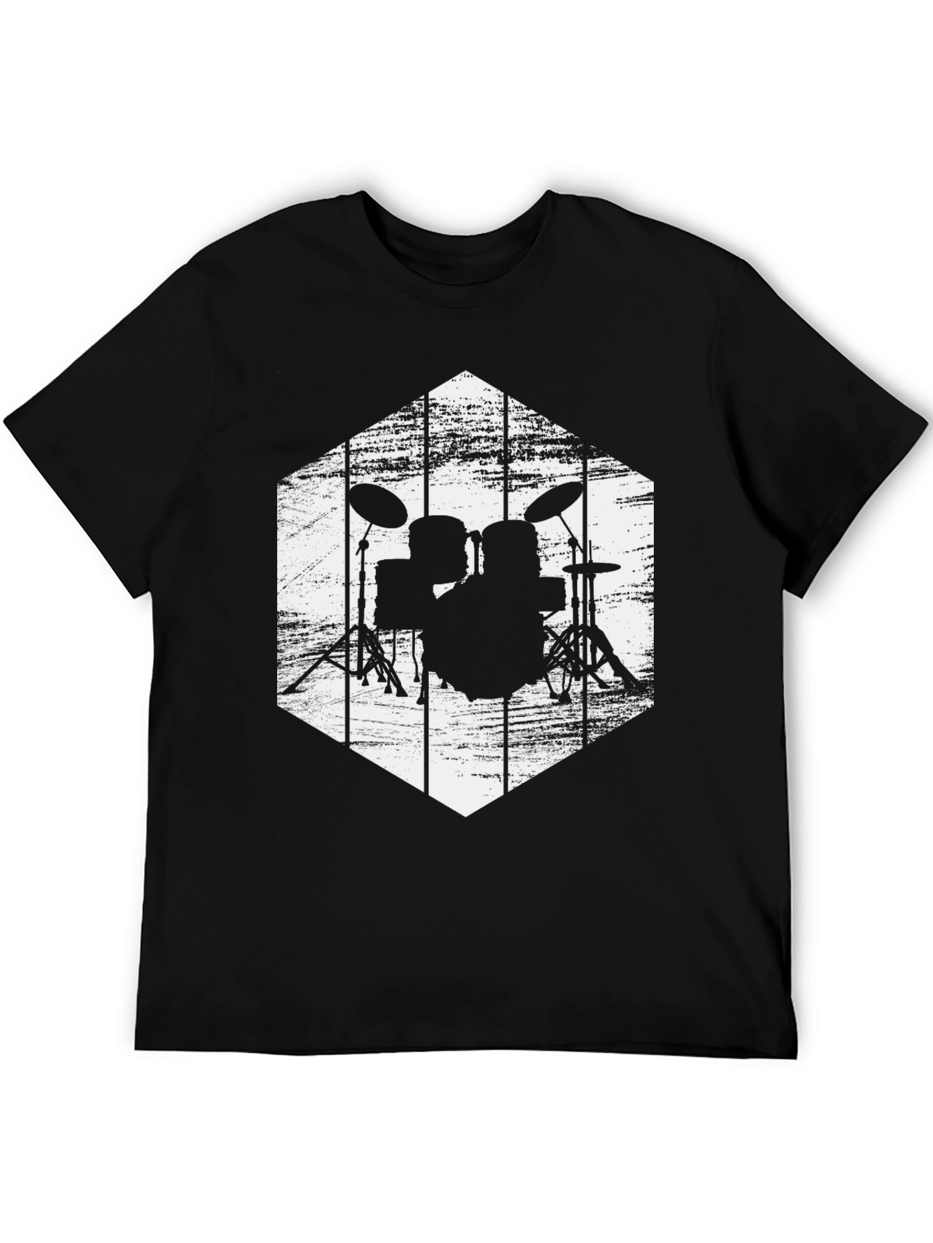 Drum Set Graphic Tee - Rock Band T-Shirt