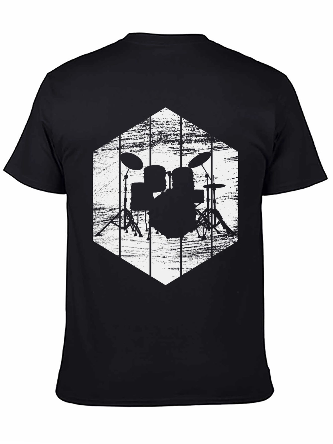 Drum Set Graphic Tee - Rock Band T-Shirt