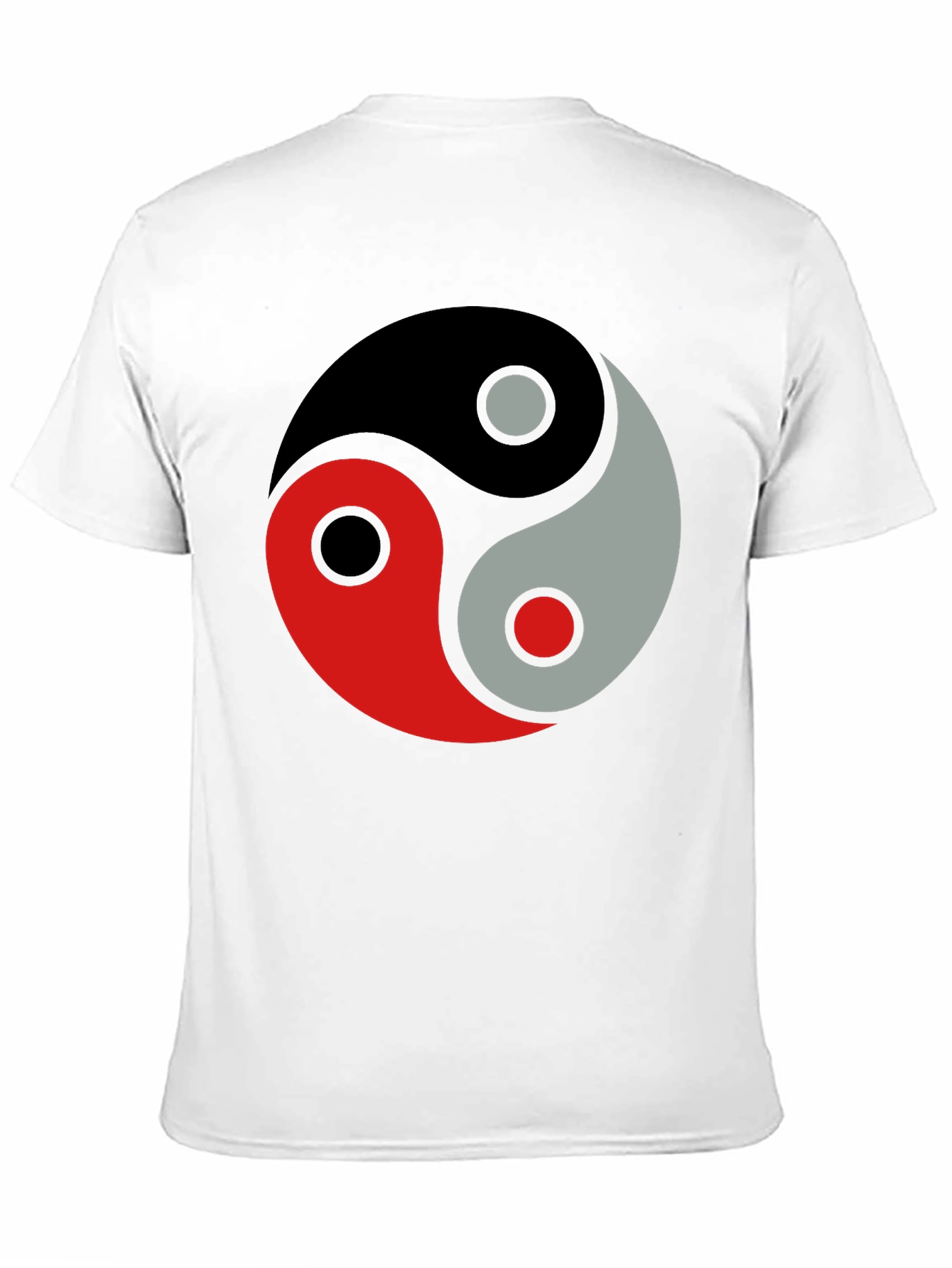Yin Yang Balance Graphic Black T-Shirt