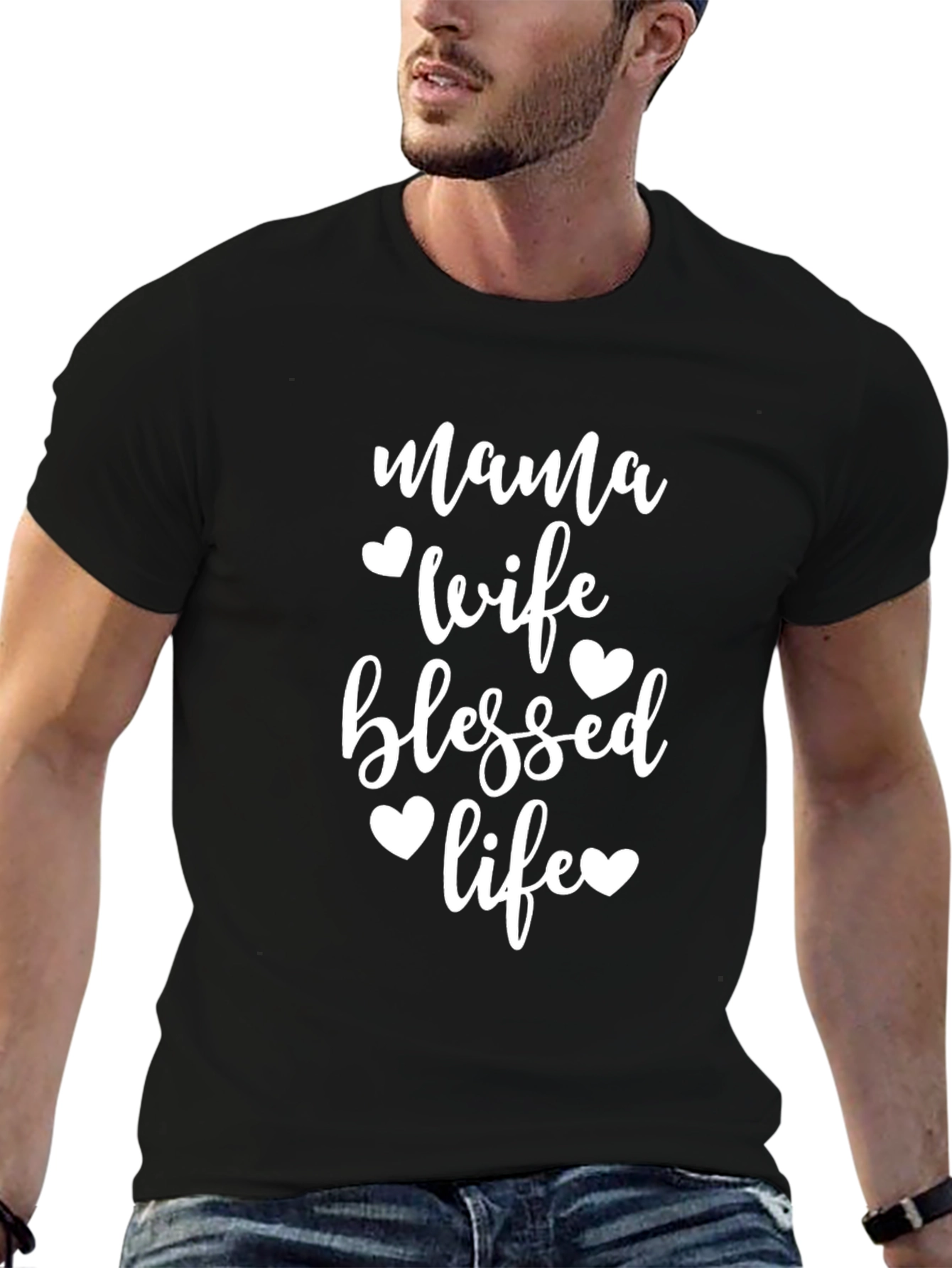 Mama Wife Blessed Life Graphic Tee