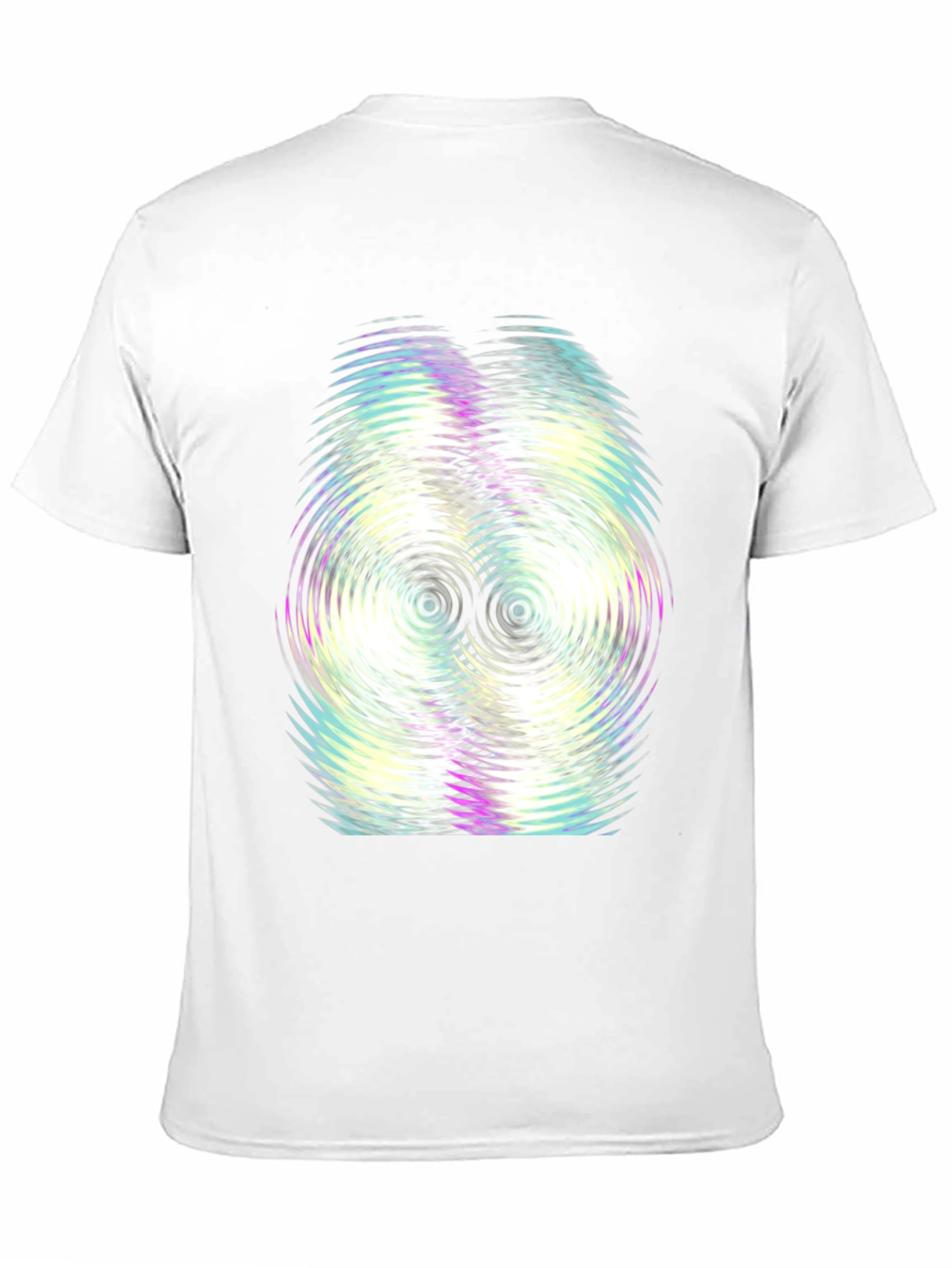 Abstract Ripple Graphic Tee - Black