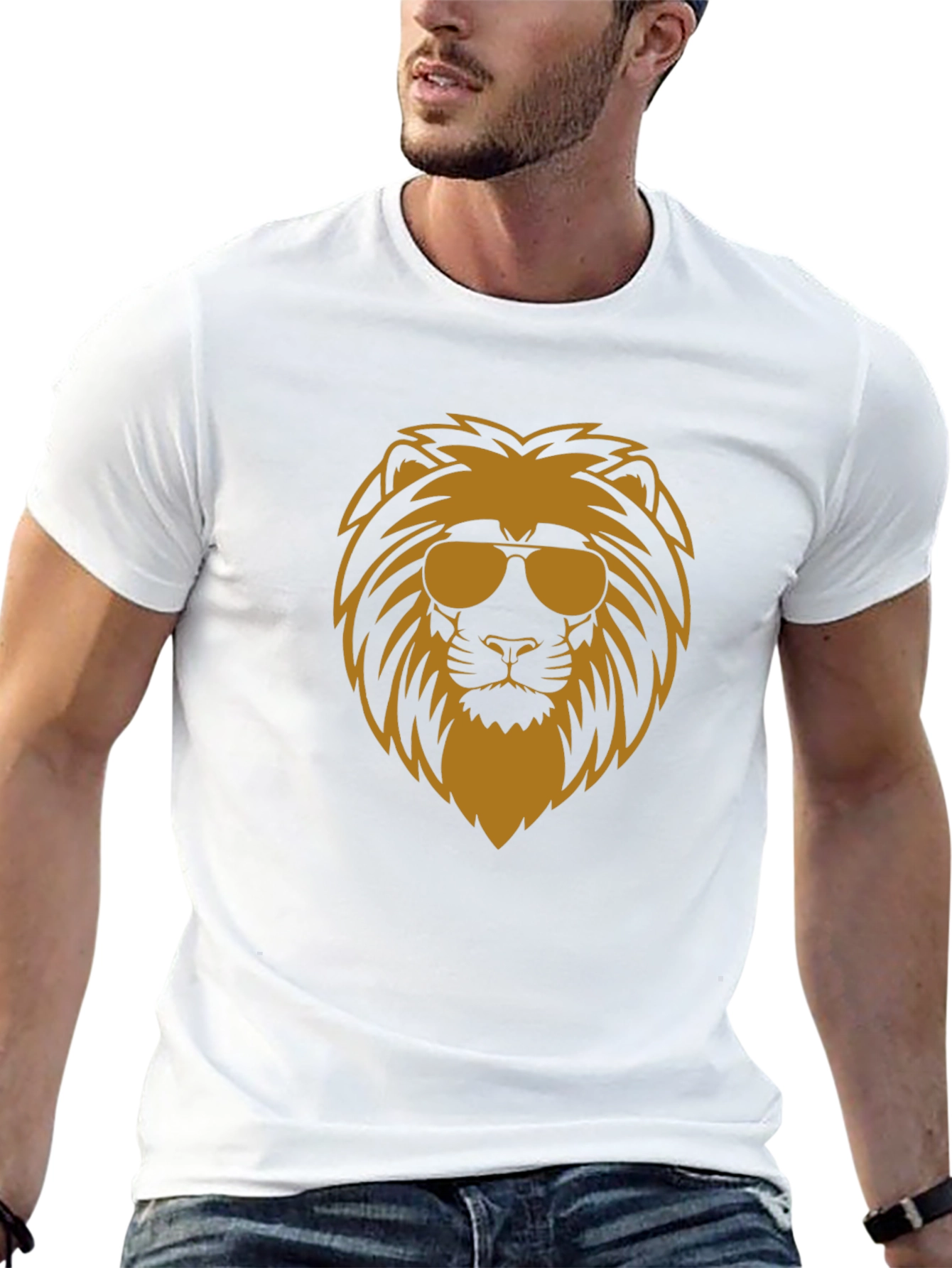 Cool Lion Graphic T-Shirt - Black