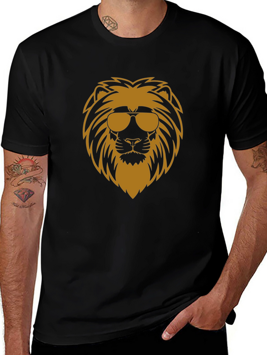 Cool Lion Graphic T-Shirt - Black