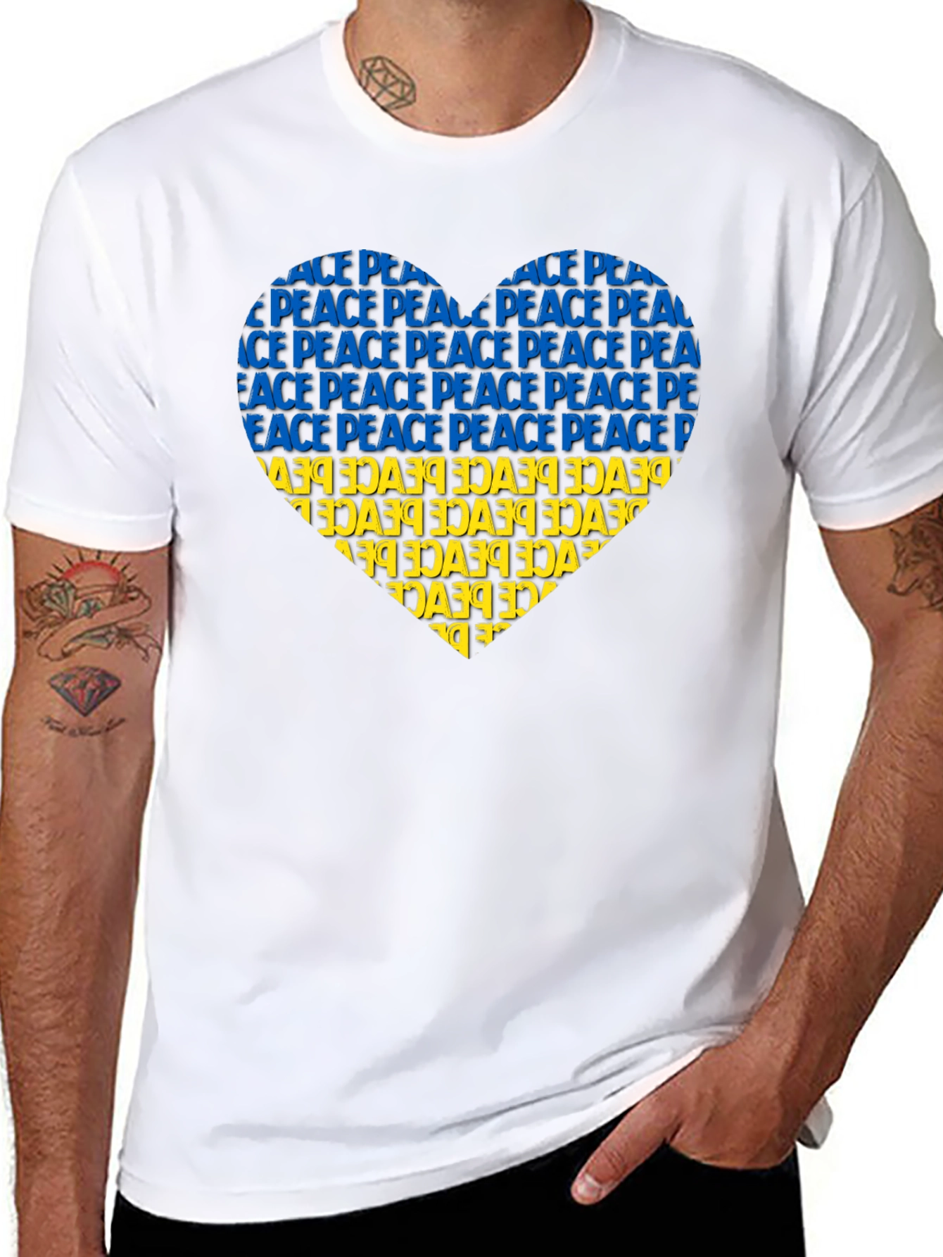 Ukraine Peace Heart T-Shirt
