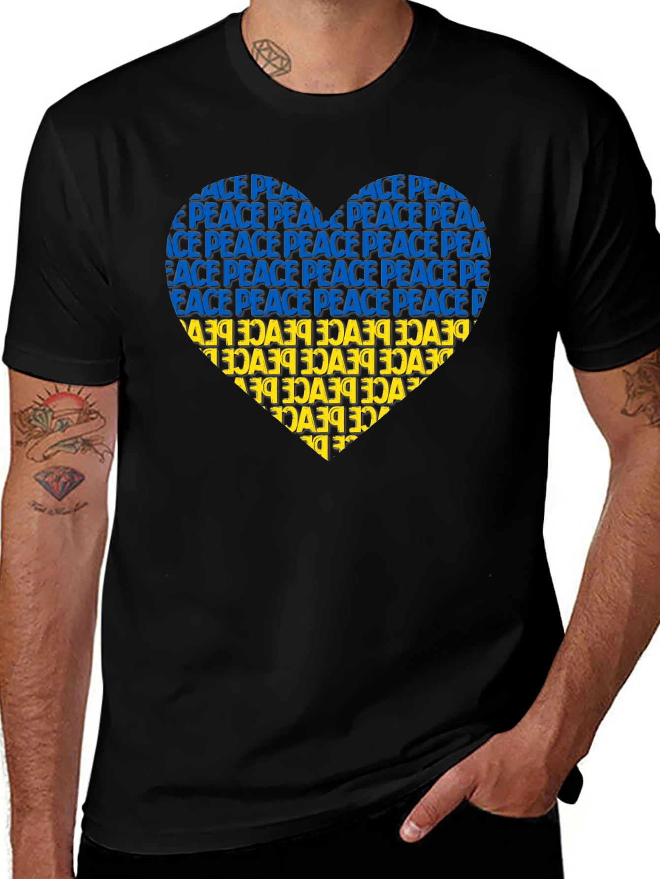 Ukraine Peace Heart T-Shirt