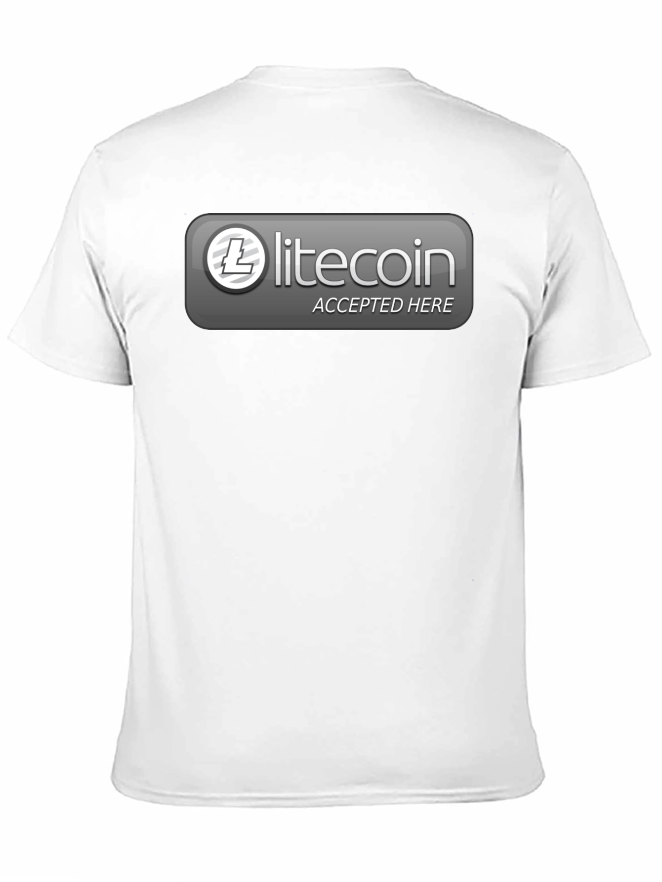 Litecoin Accepted Here Graphic Tee - Crypto T-Shirt
