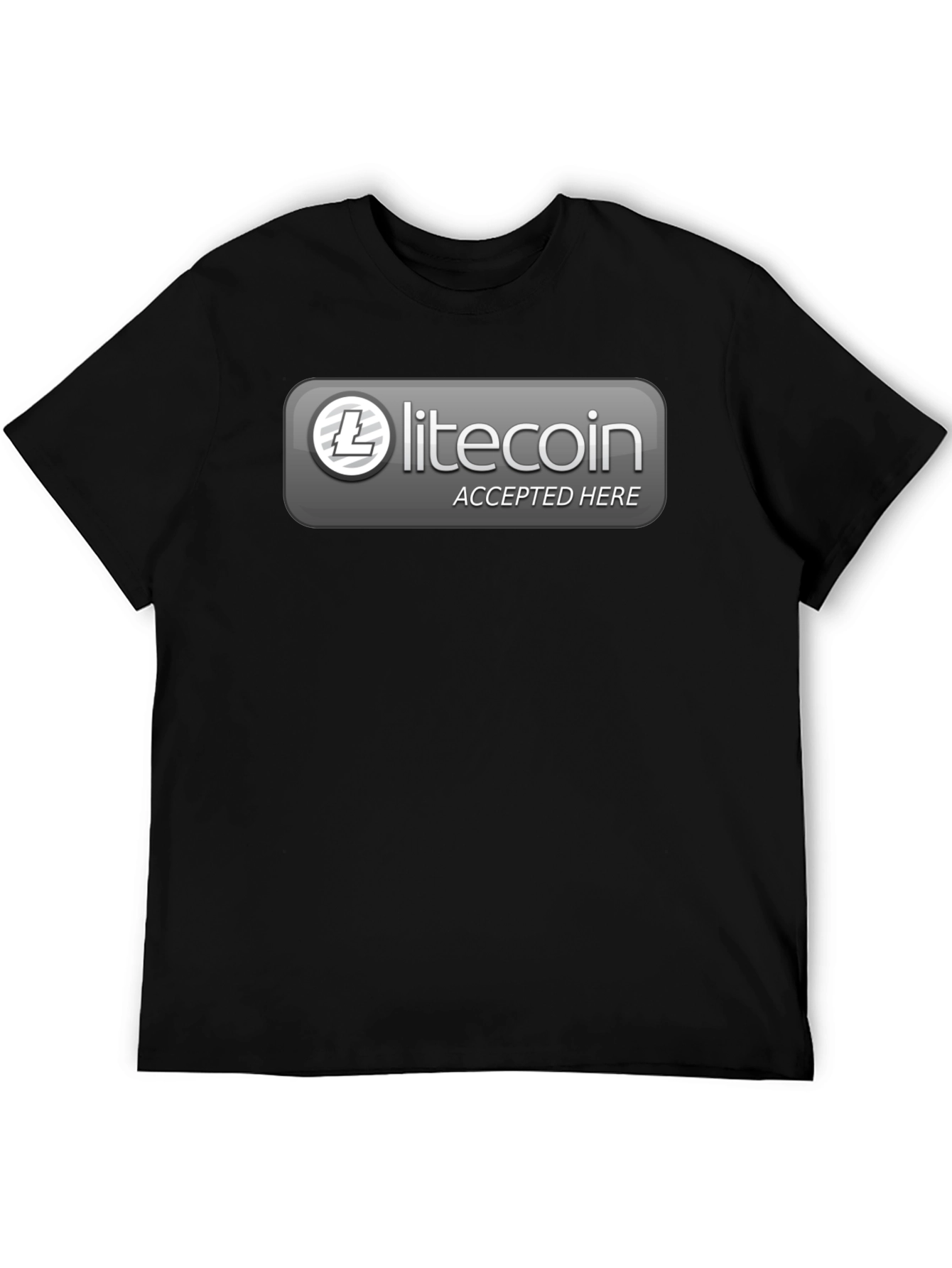 Litecoin Accepted Here Graphic Tee - Crypto T-Shirt