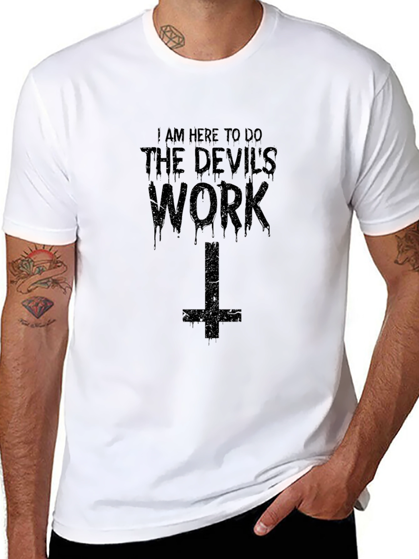 Devils Work Graphic Tee - Dark Humor