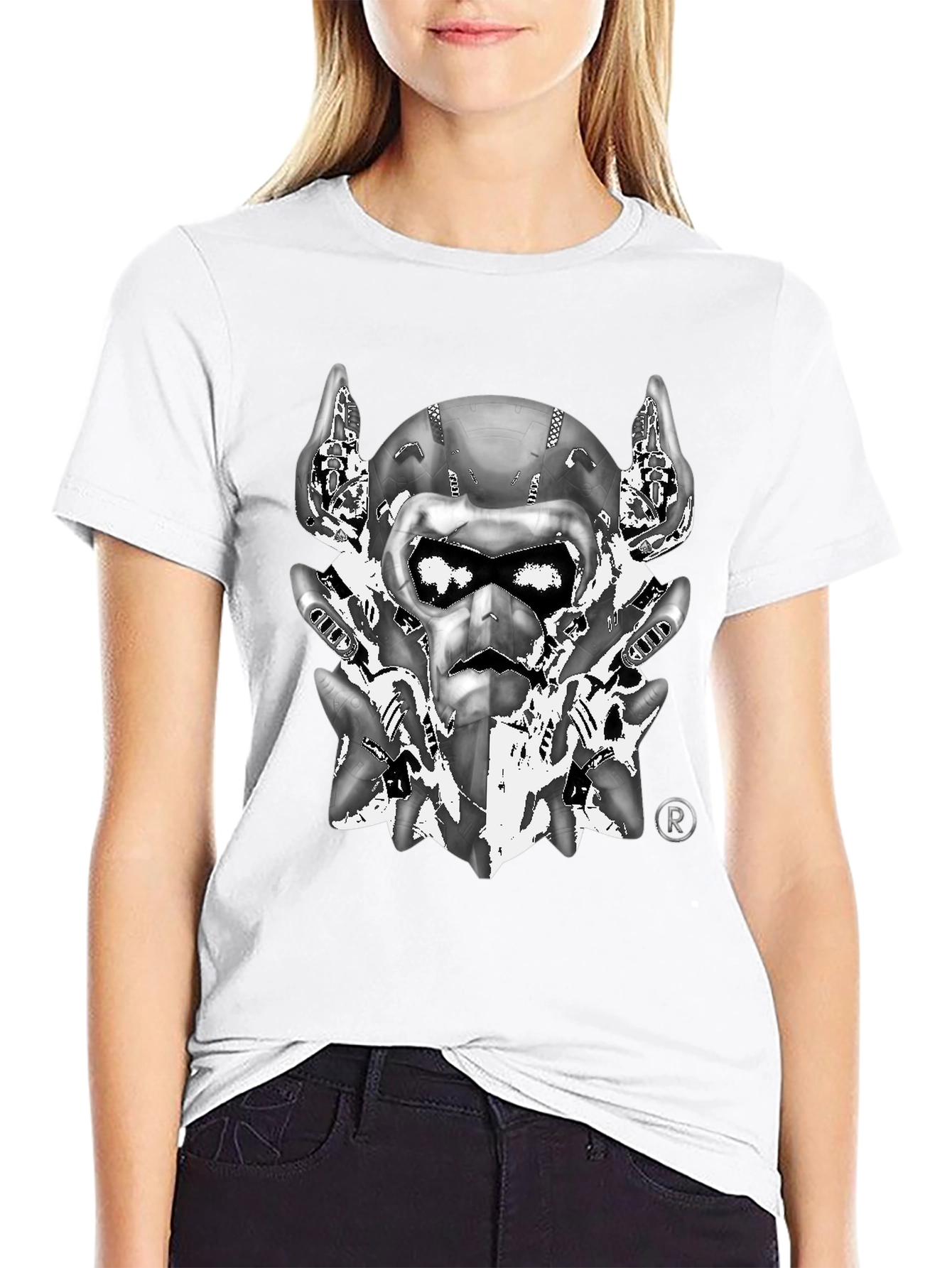 Cyber Ape Graphic T-Shirt - Futuristic Design