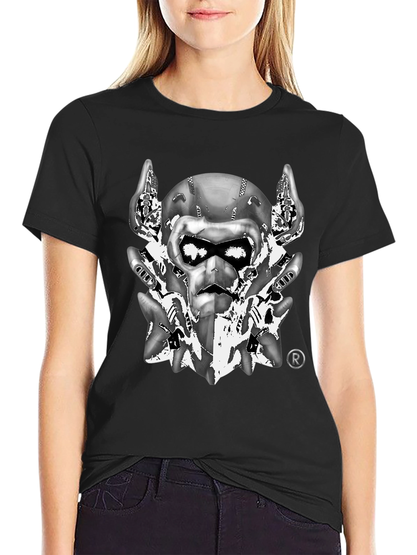 Cyber Ape Graphic T-Shirt - Futuristic Design
