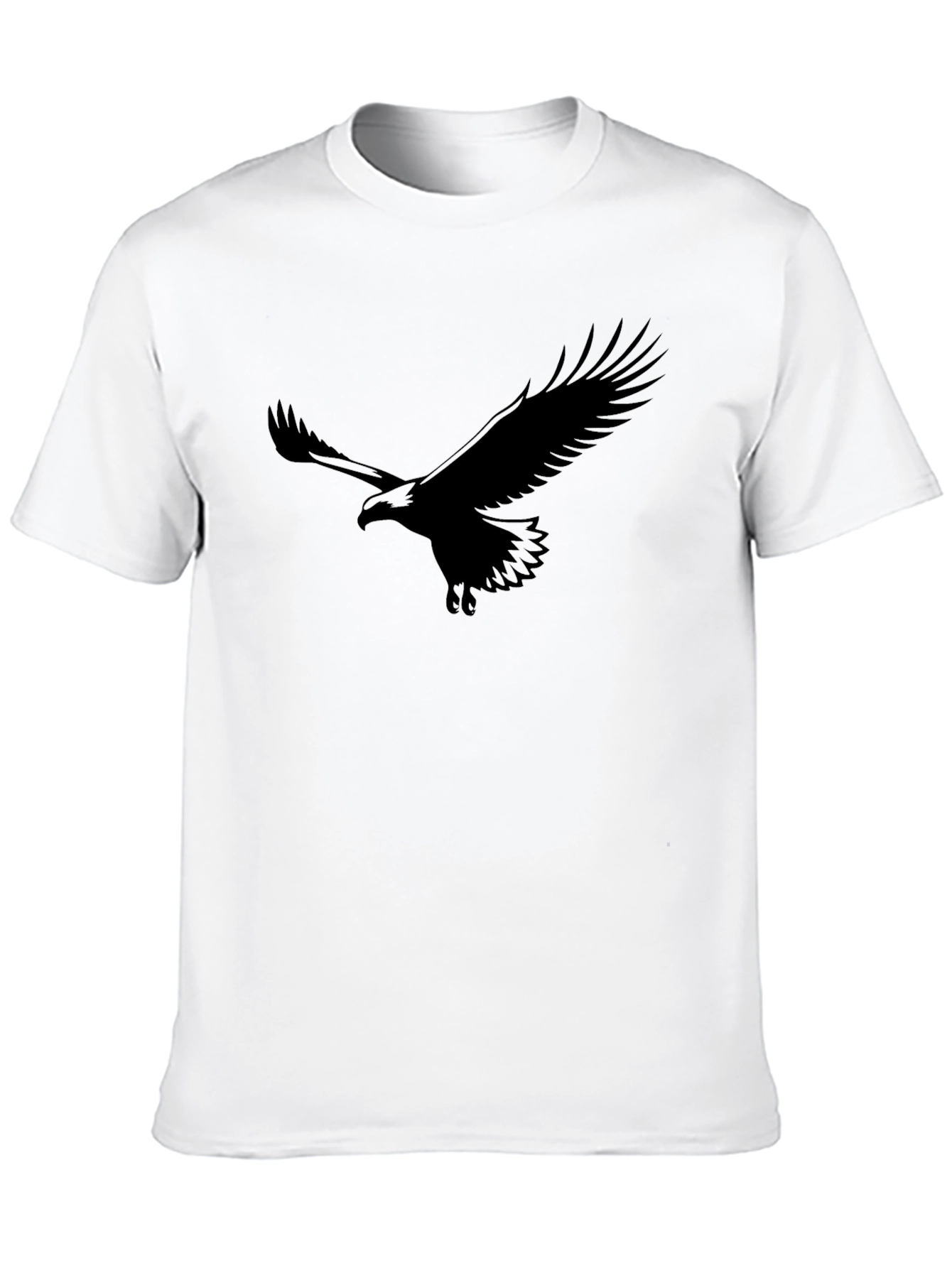 Mens Eagle Graphic Black T-Shirt