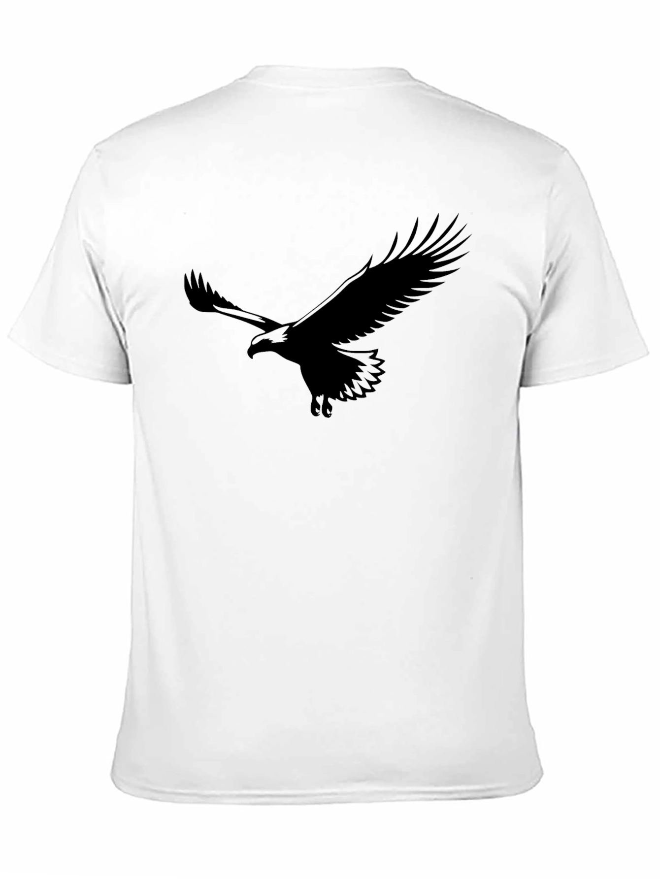 Mens Eagle Graphic Black T-Shirt