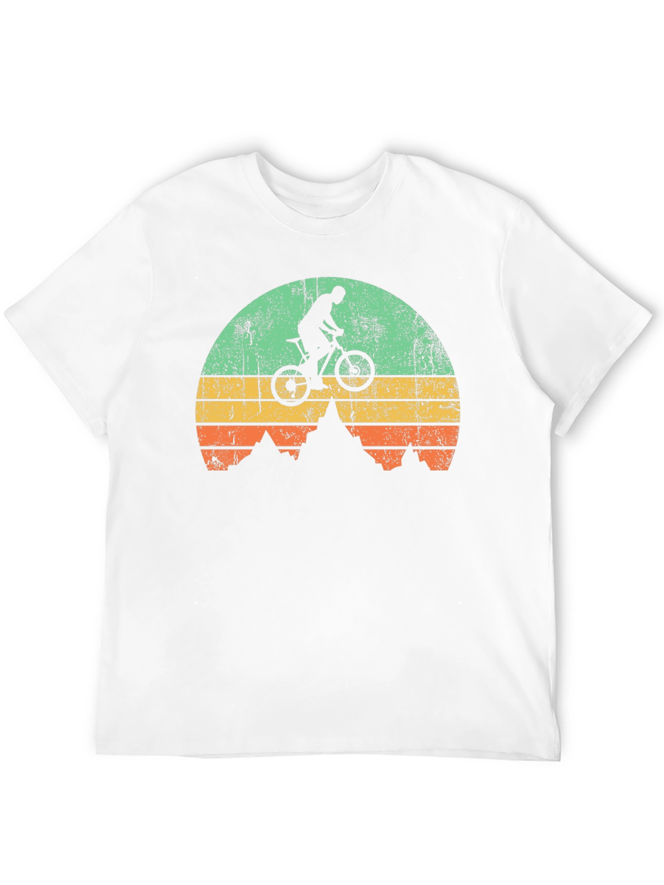 Mountain Biker Sunset Graphic T-Shirt
