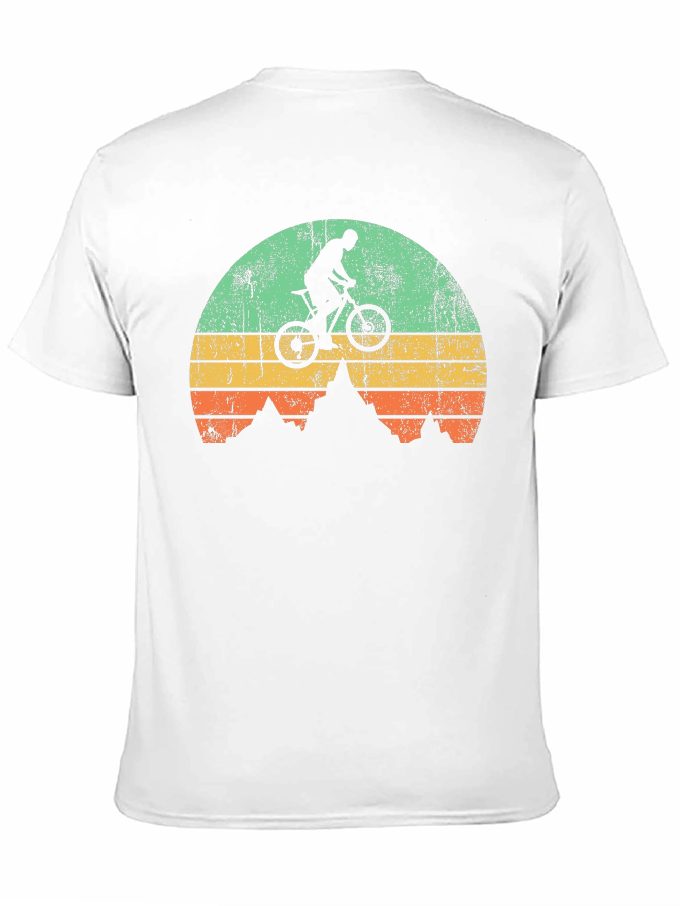Mountain Biker Sunset Graphic T-Shirt