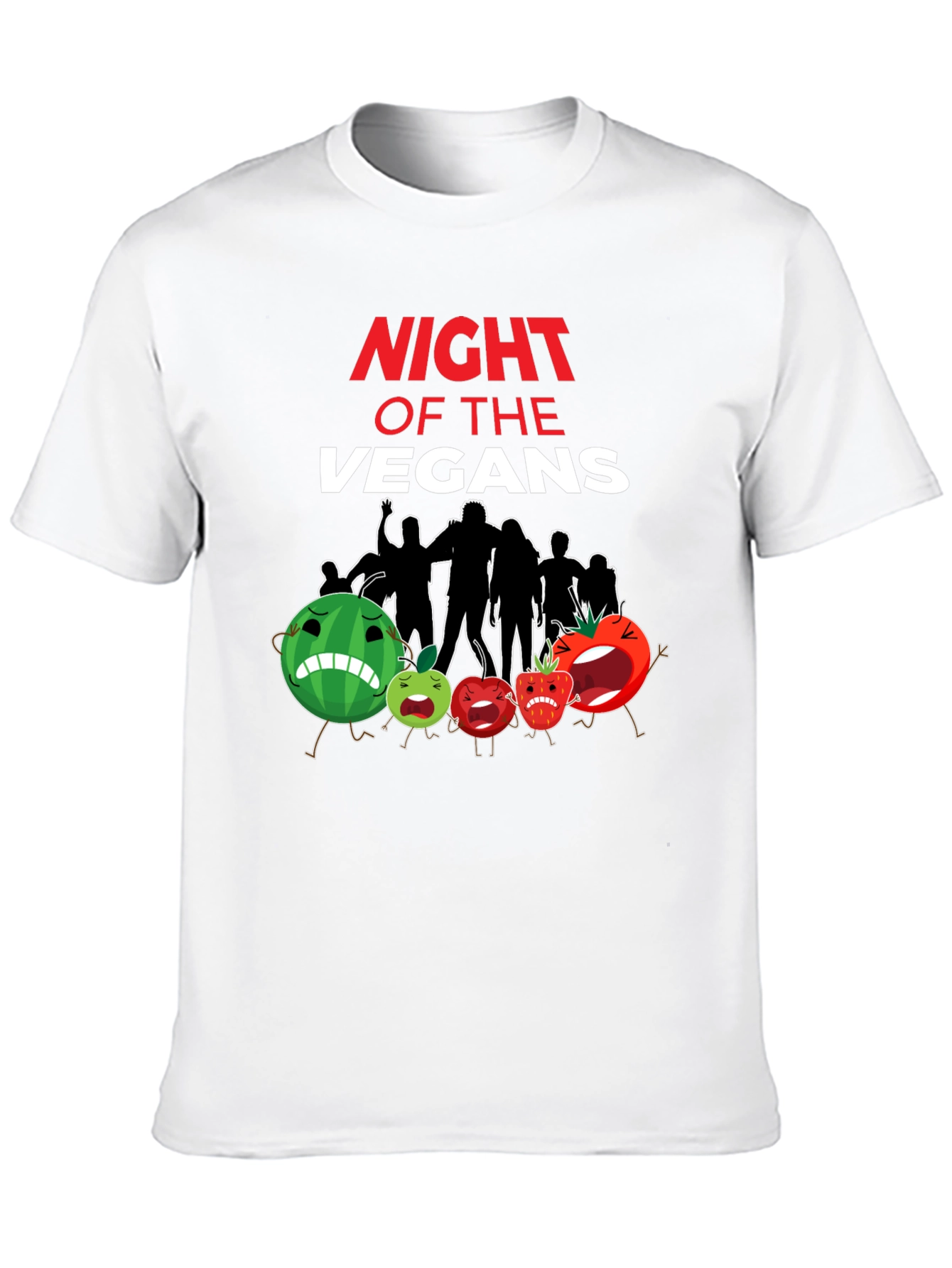Night of the Vegans Funny Vegan T-Shirt