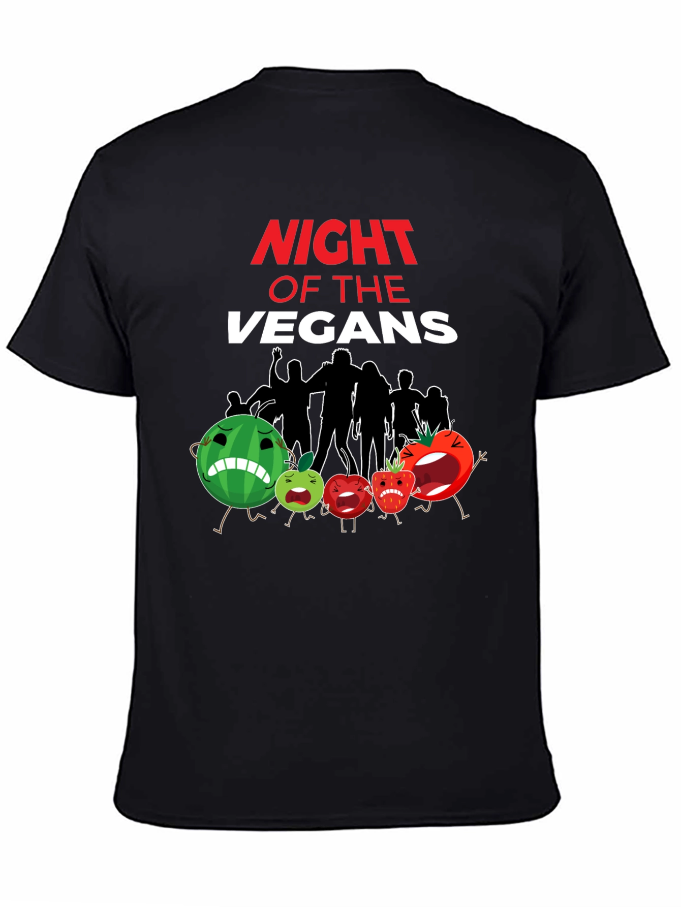 Night of the Vegans Funny Vegan T-Shirt